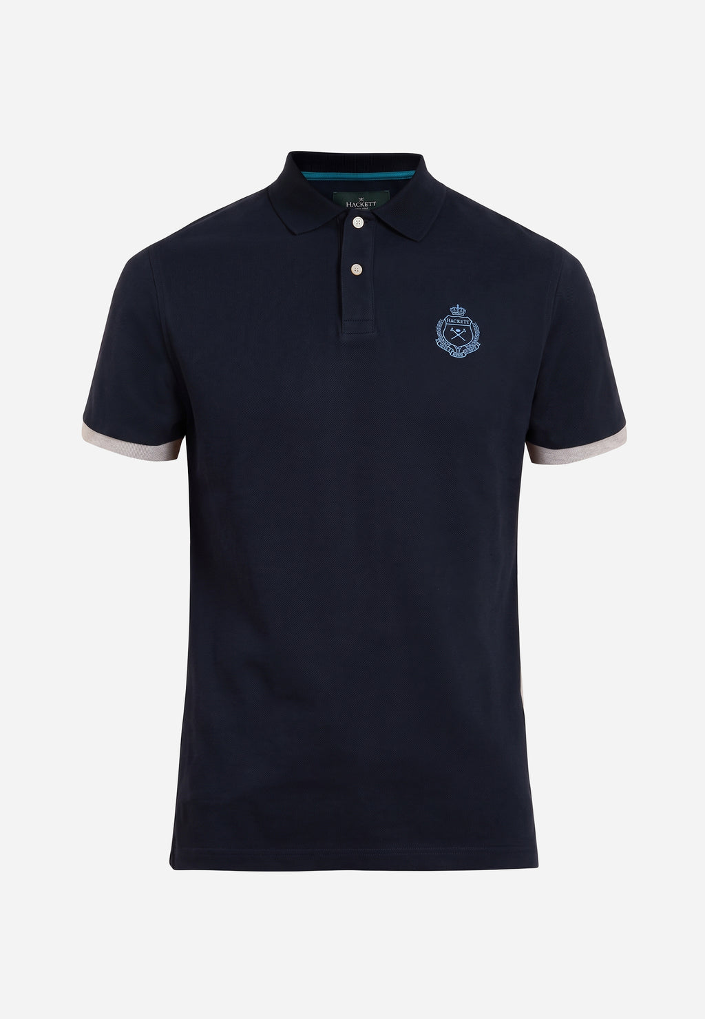 Polo Azul Marino Con Escudo Bordado H.