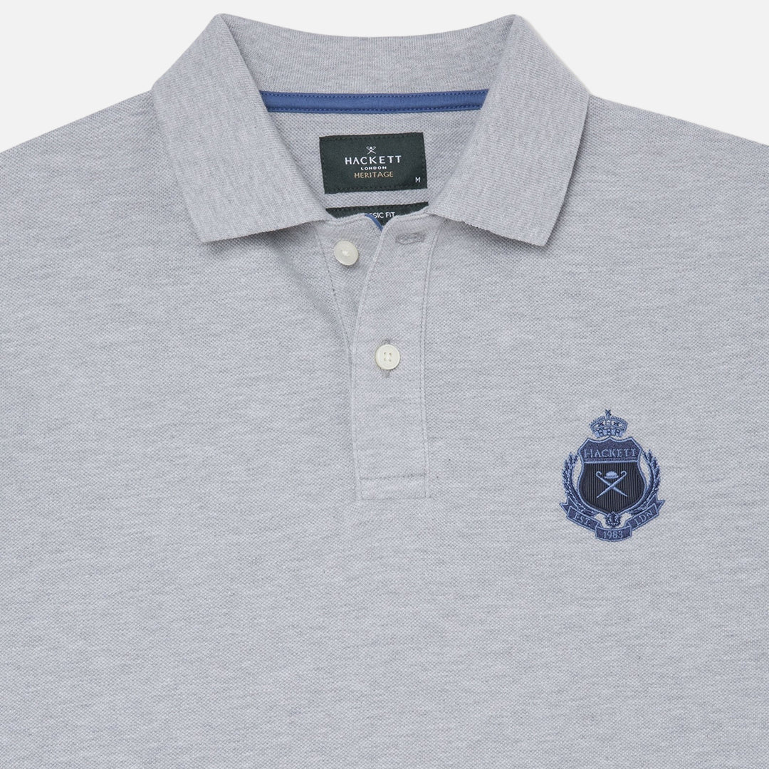 Camiseta Polo Gris Heritage Logo H.L.