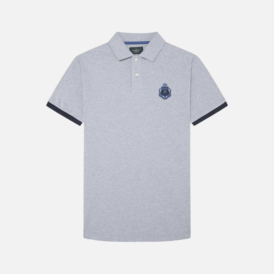 Camiseta Polo Gris Heritage Logo H.L.