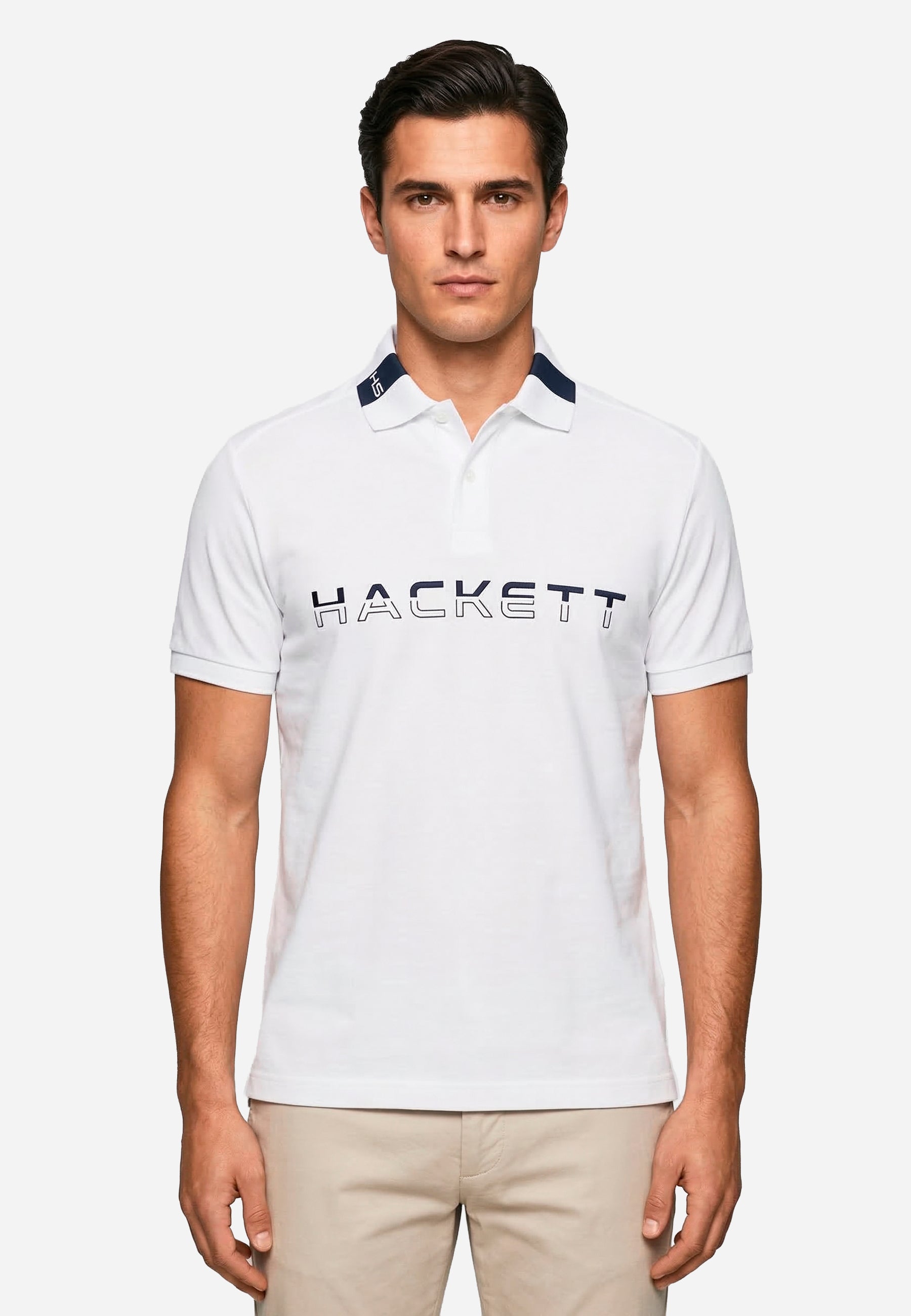 Camiseta Polo Blanca Hombre H.L.
