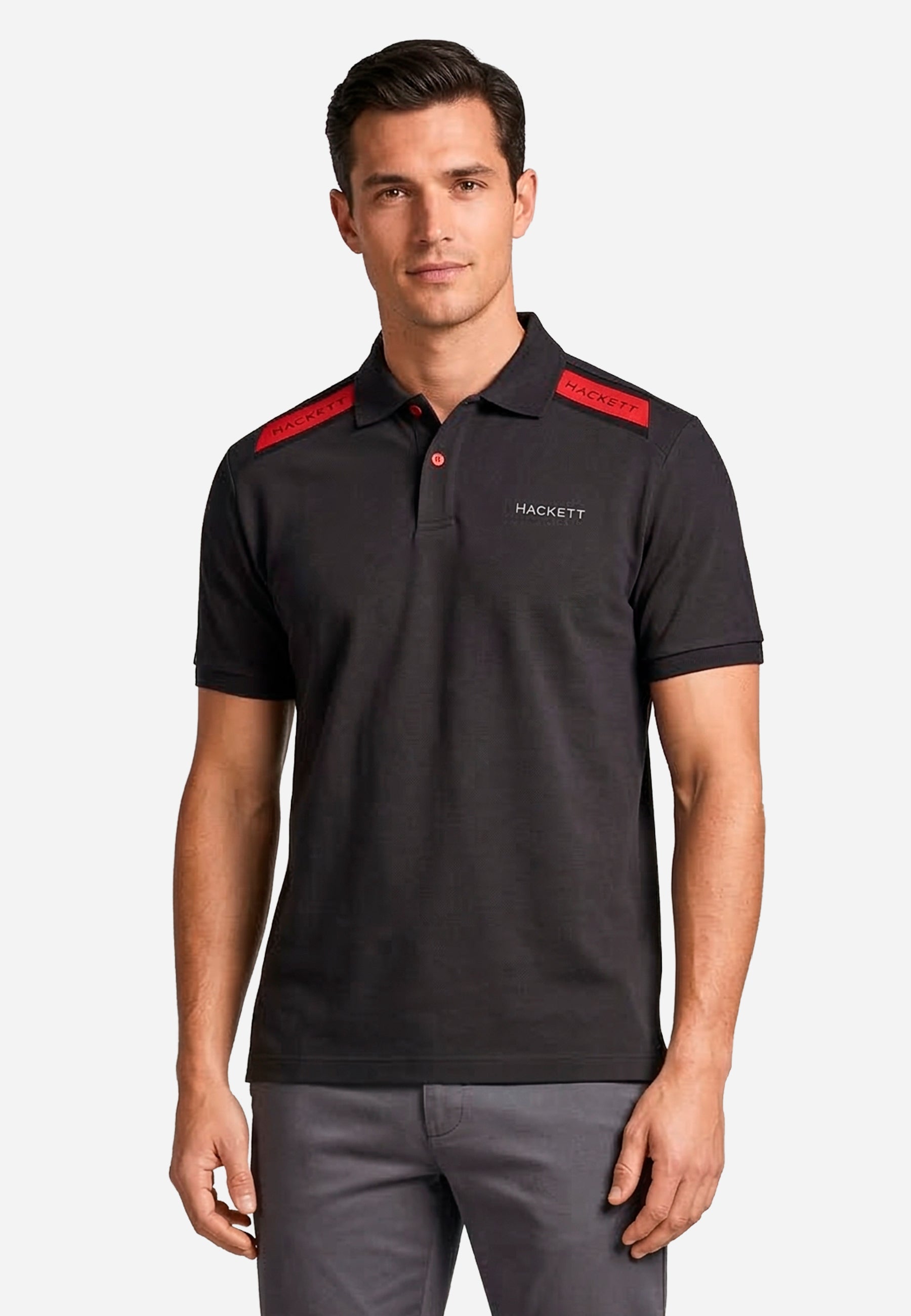 Camiseta Polo Negra Hombre H.L.