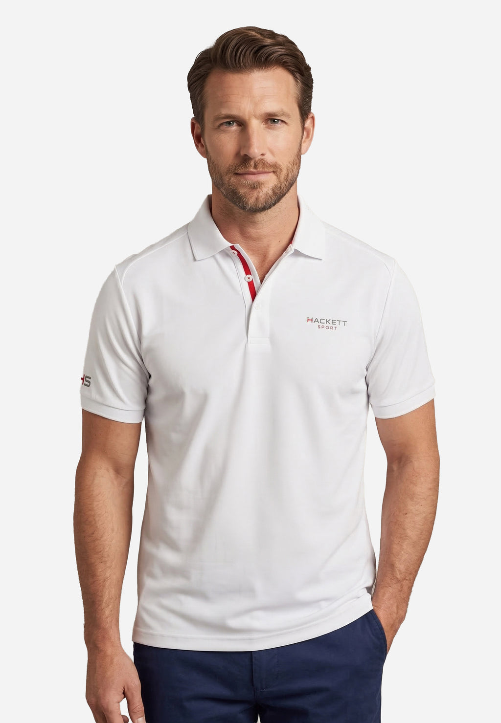 Camiseta Polo Blanca Hombre H.L.