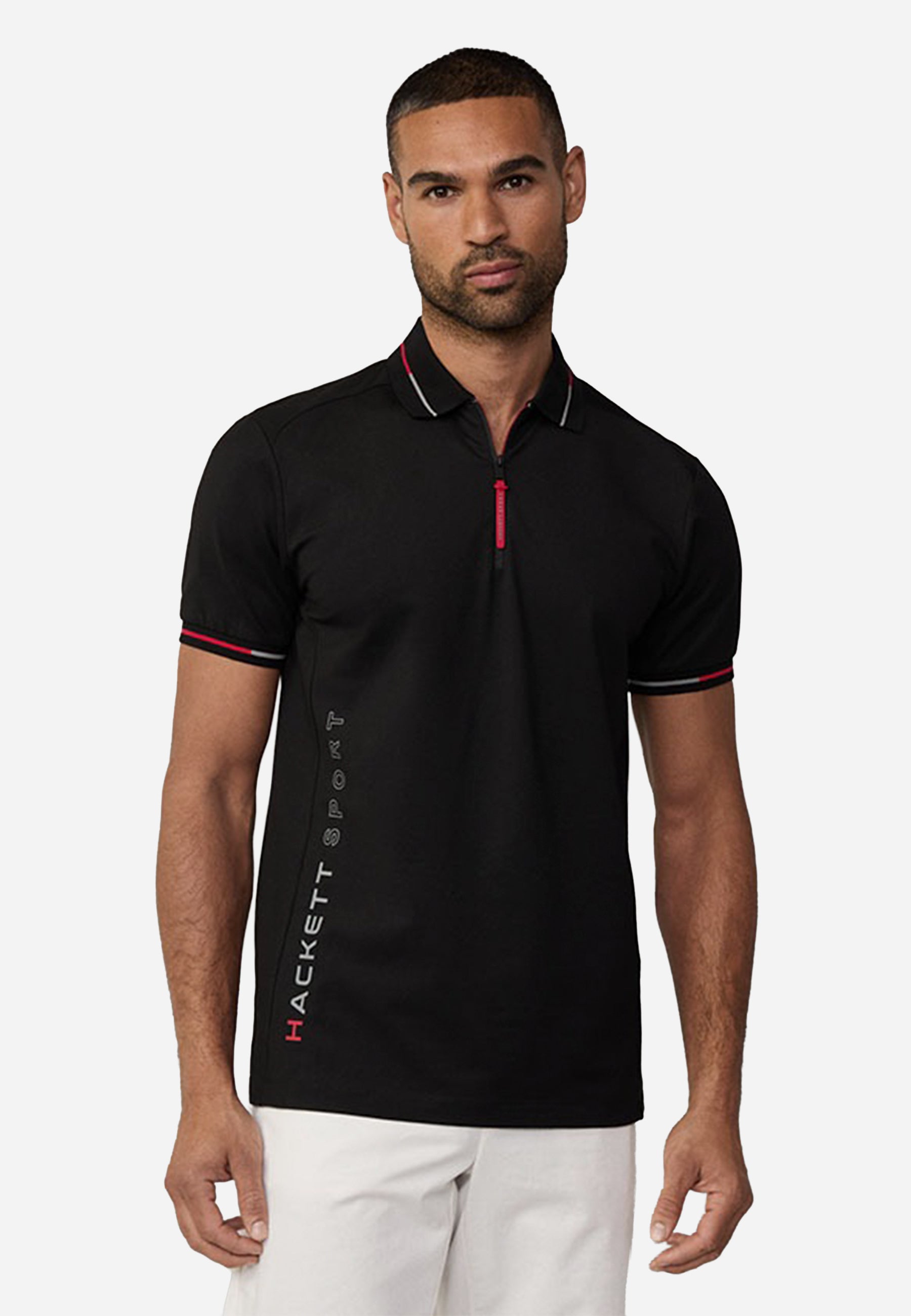 Camiseta Polo Negra Hombre H.L.