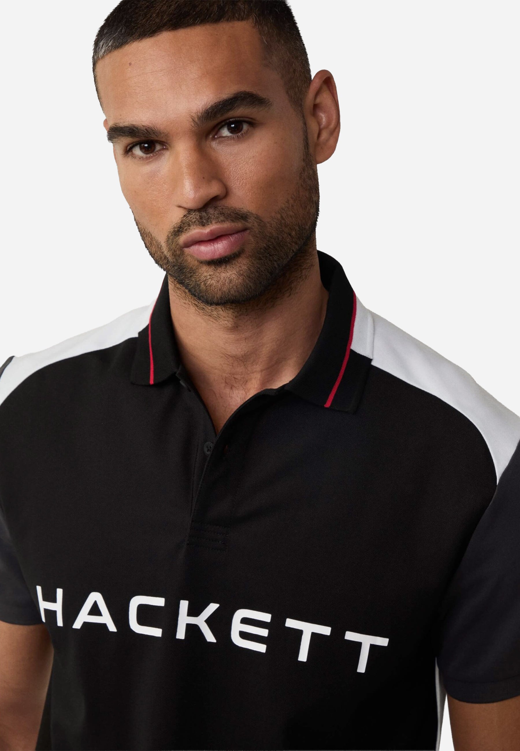 Camiseta Polo Negra Hombre H.L.