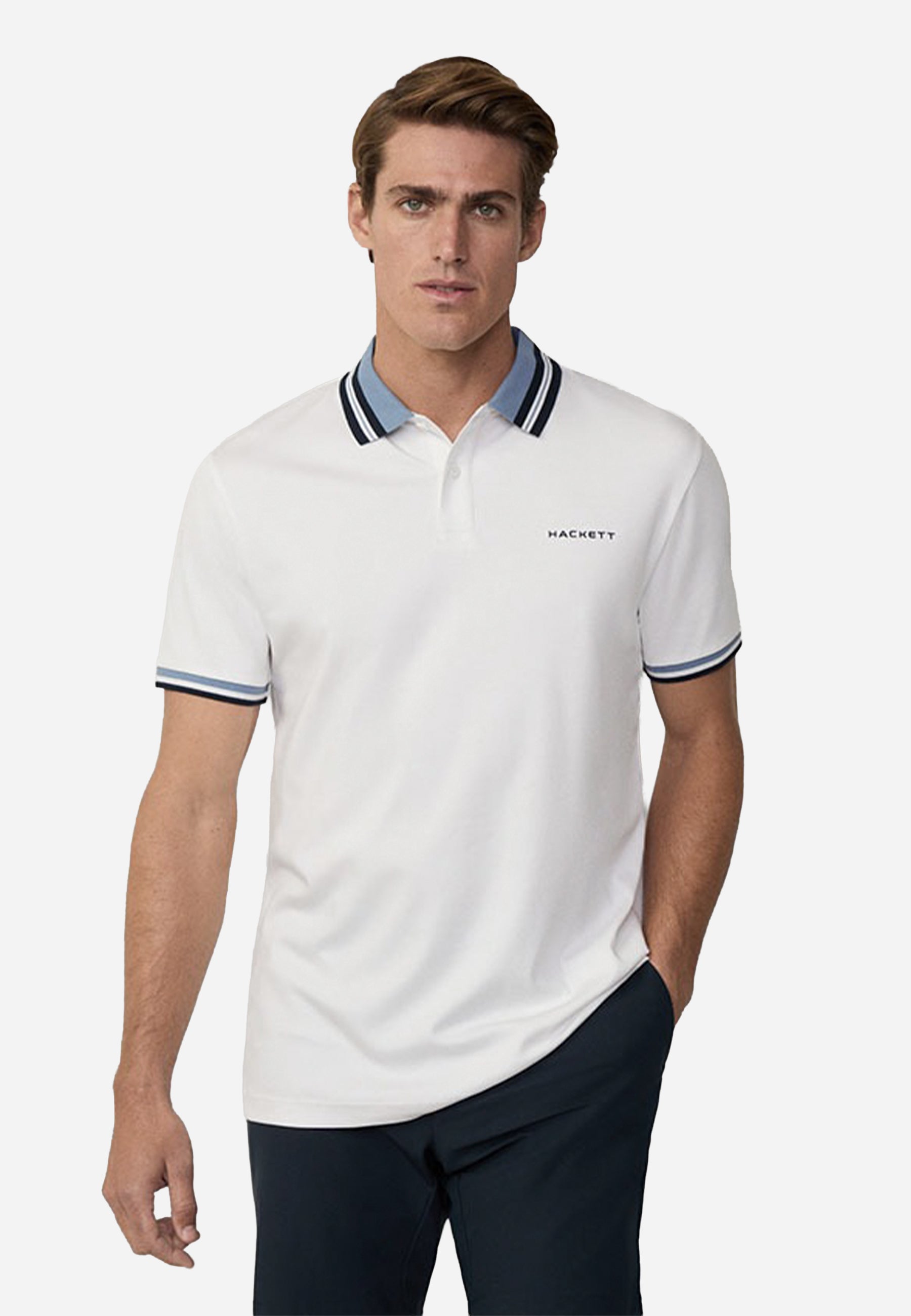 Camiseta Polo Blanca Hombre H.L.