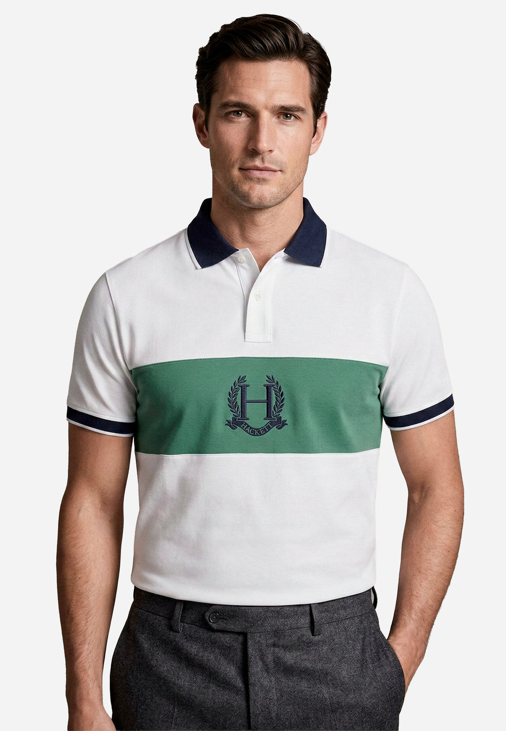 Camiseta Polo Blanca Hombre H.L.