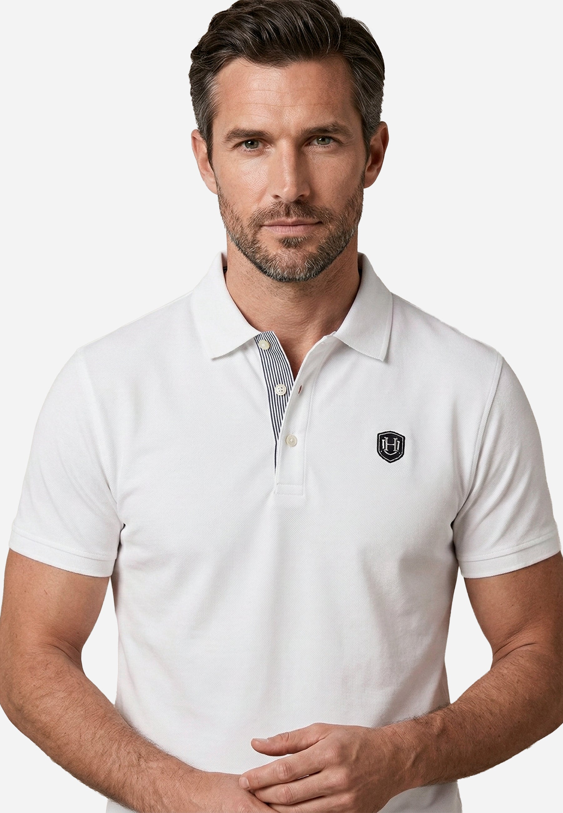 Camiseta Polo Blanca Hombre H.L.