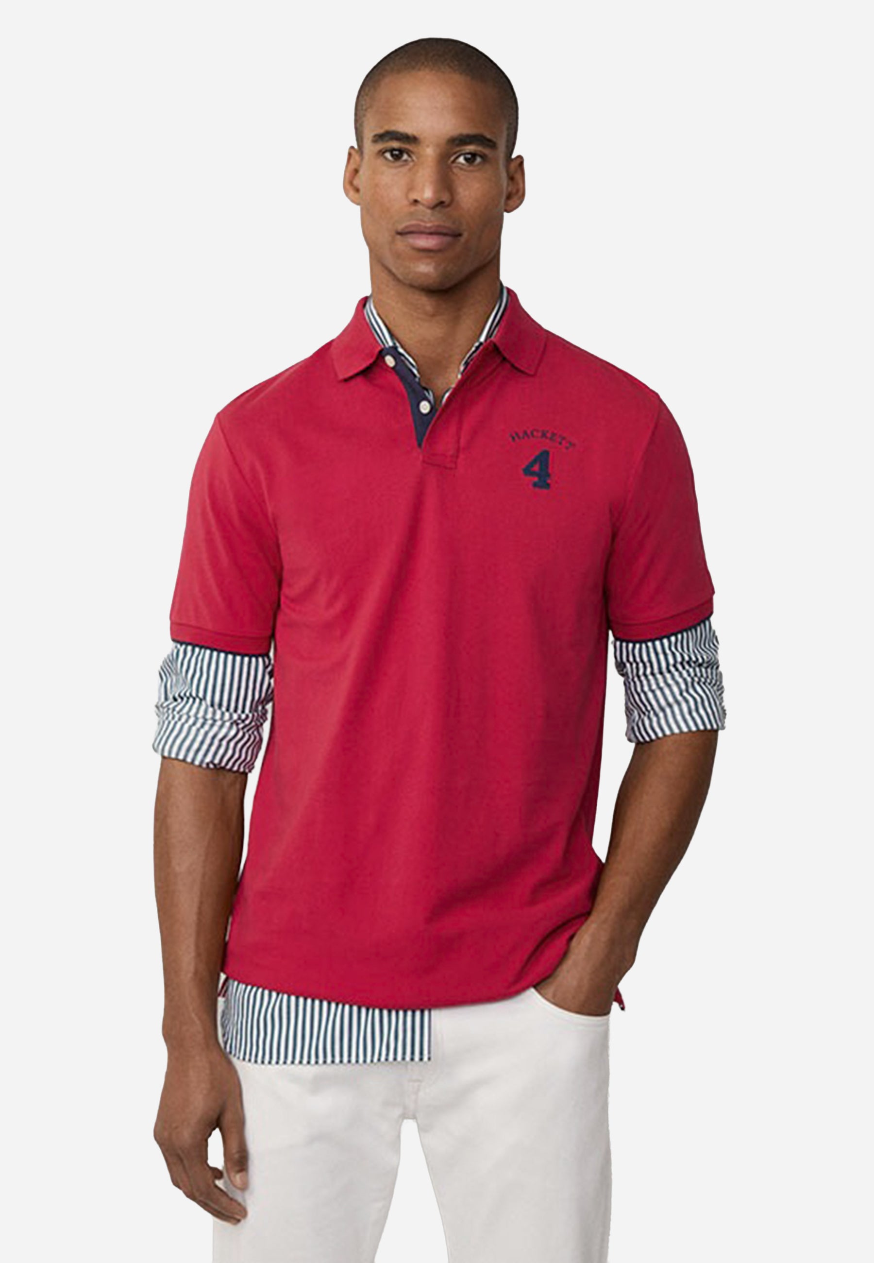 Camiseta Polo Roja Hombre H.L.