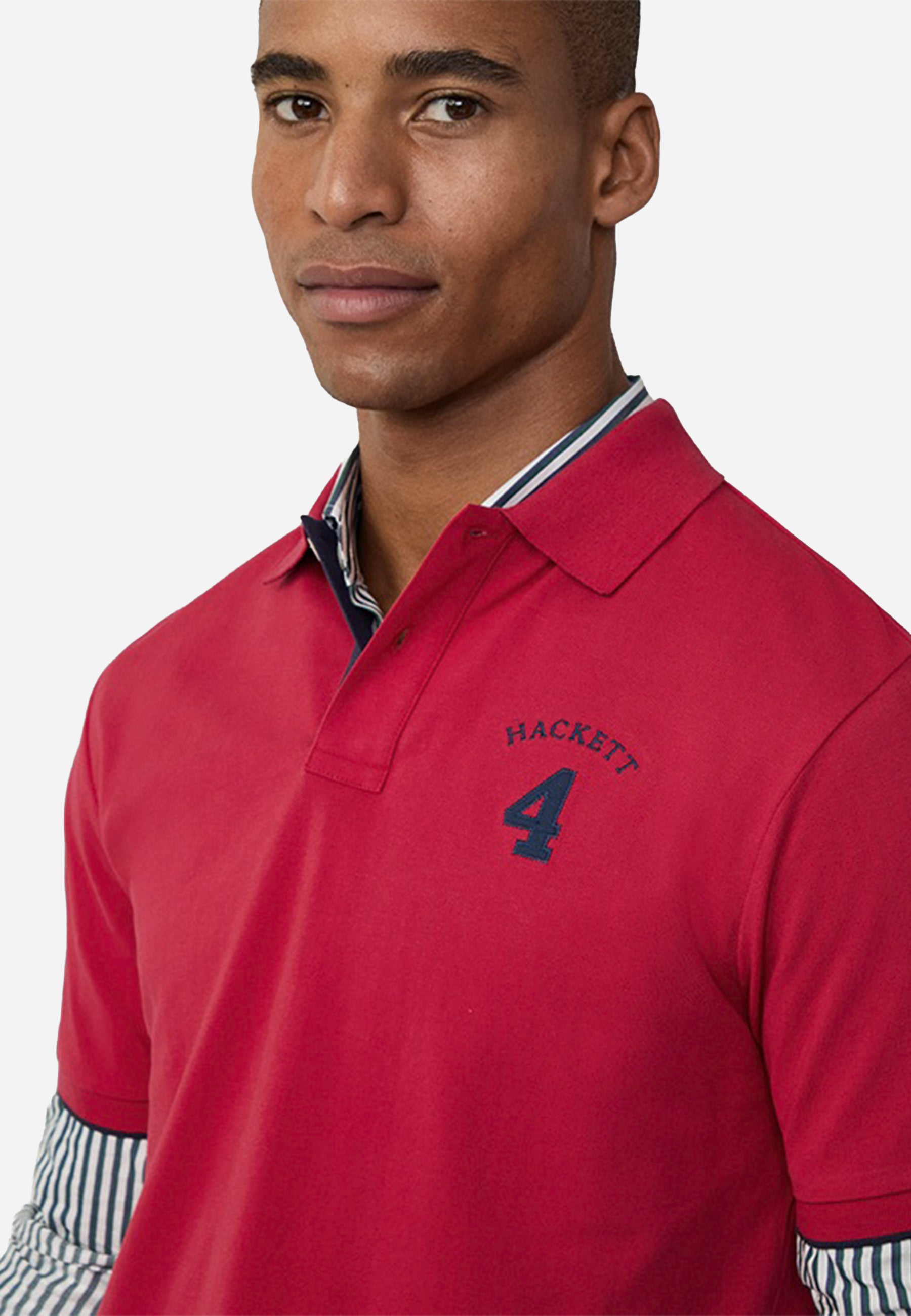 Camiseta Polo Roja Hombre H.L.