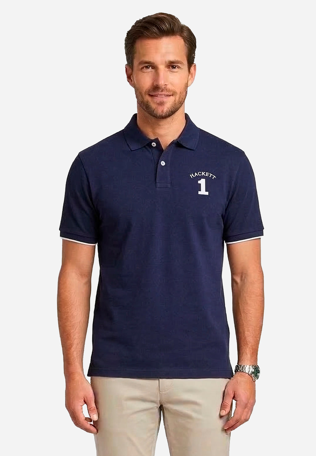 Camiseta Polo Azul Hombre H.L.