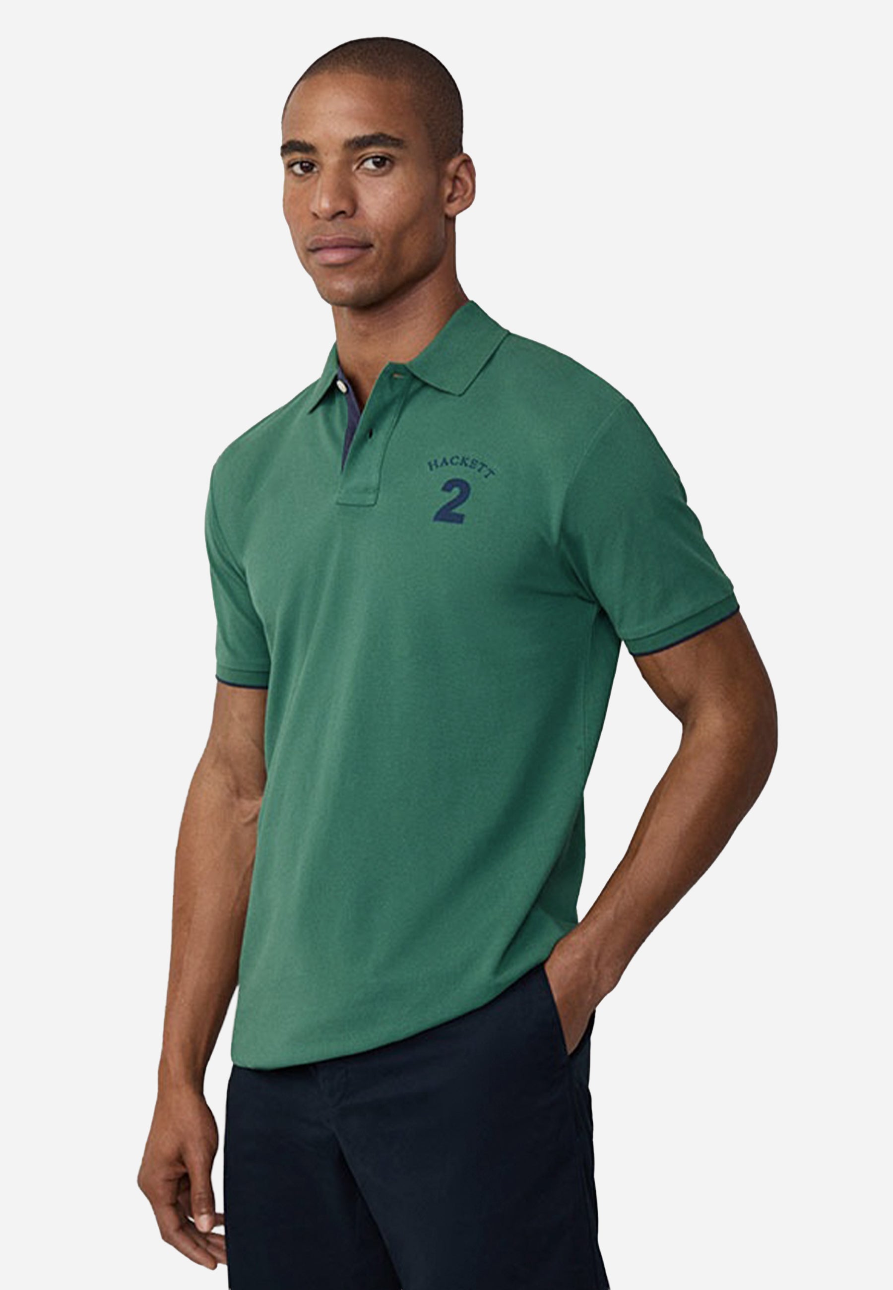Camiseta Polo Verde Hombre H.L.