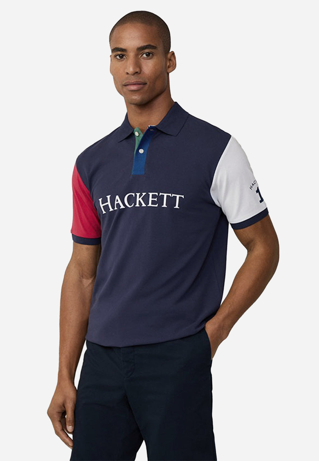 Camiseta Polo Azul Hombre H.L.