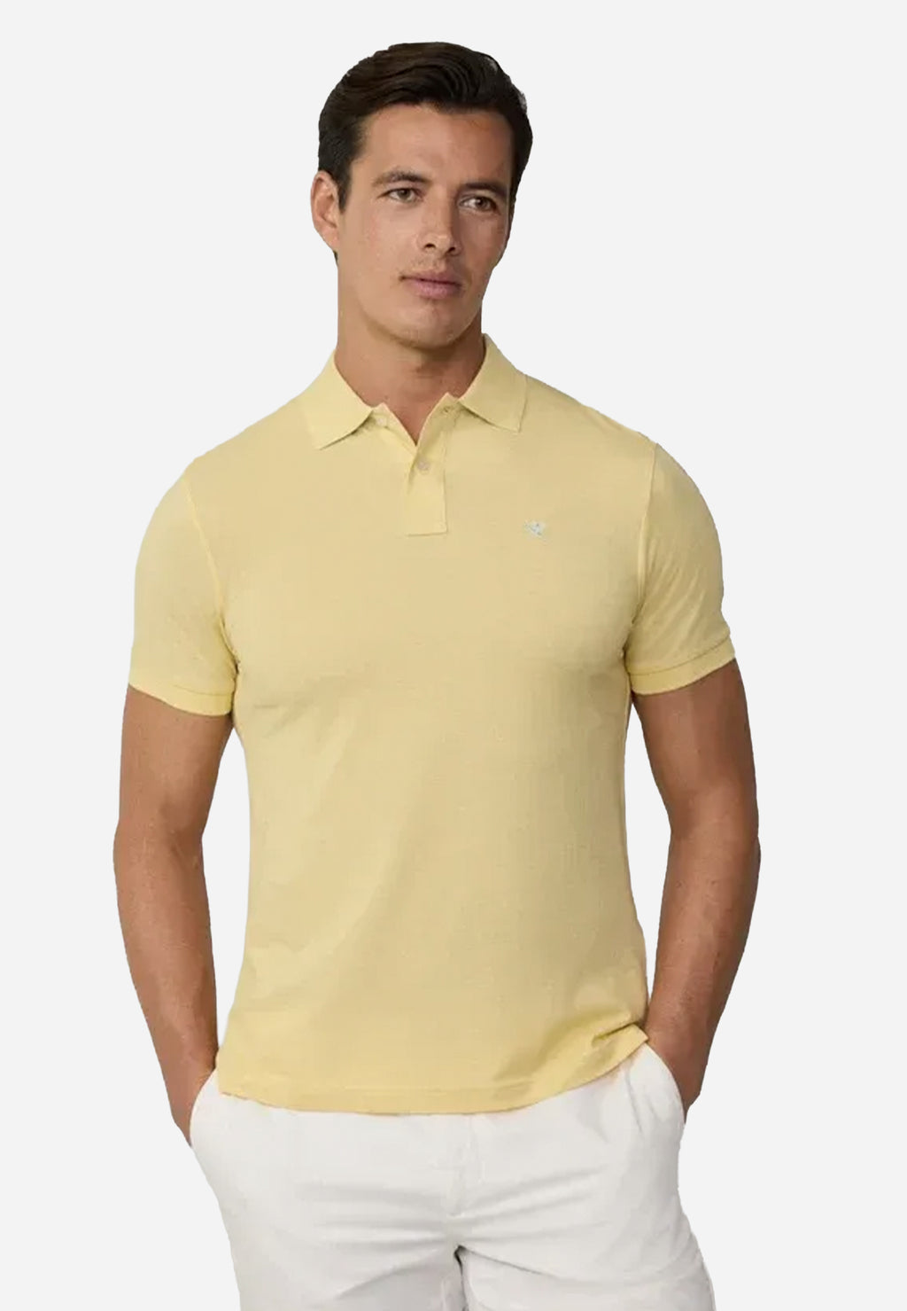 Camiseta Polo Amarilla Hombre H.L.
