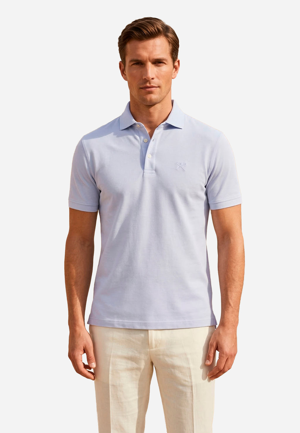 Camiseta Polo Azul Cielo Hombre H.L.