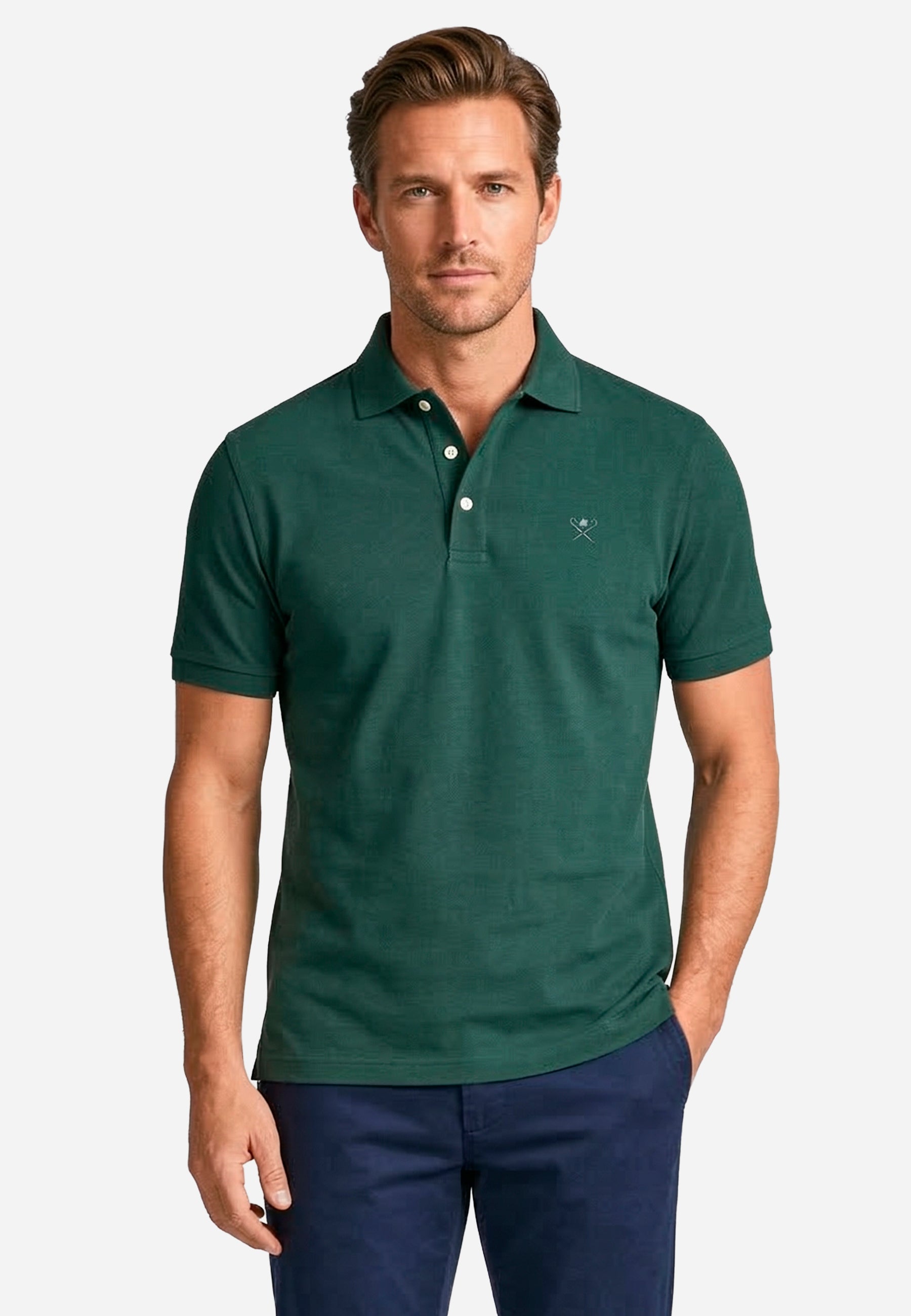 Camiseta Polo Verde Hombre H.L.