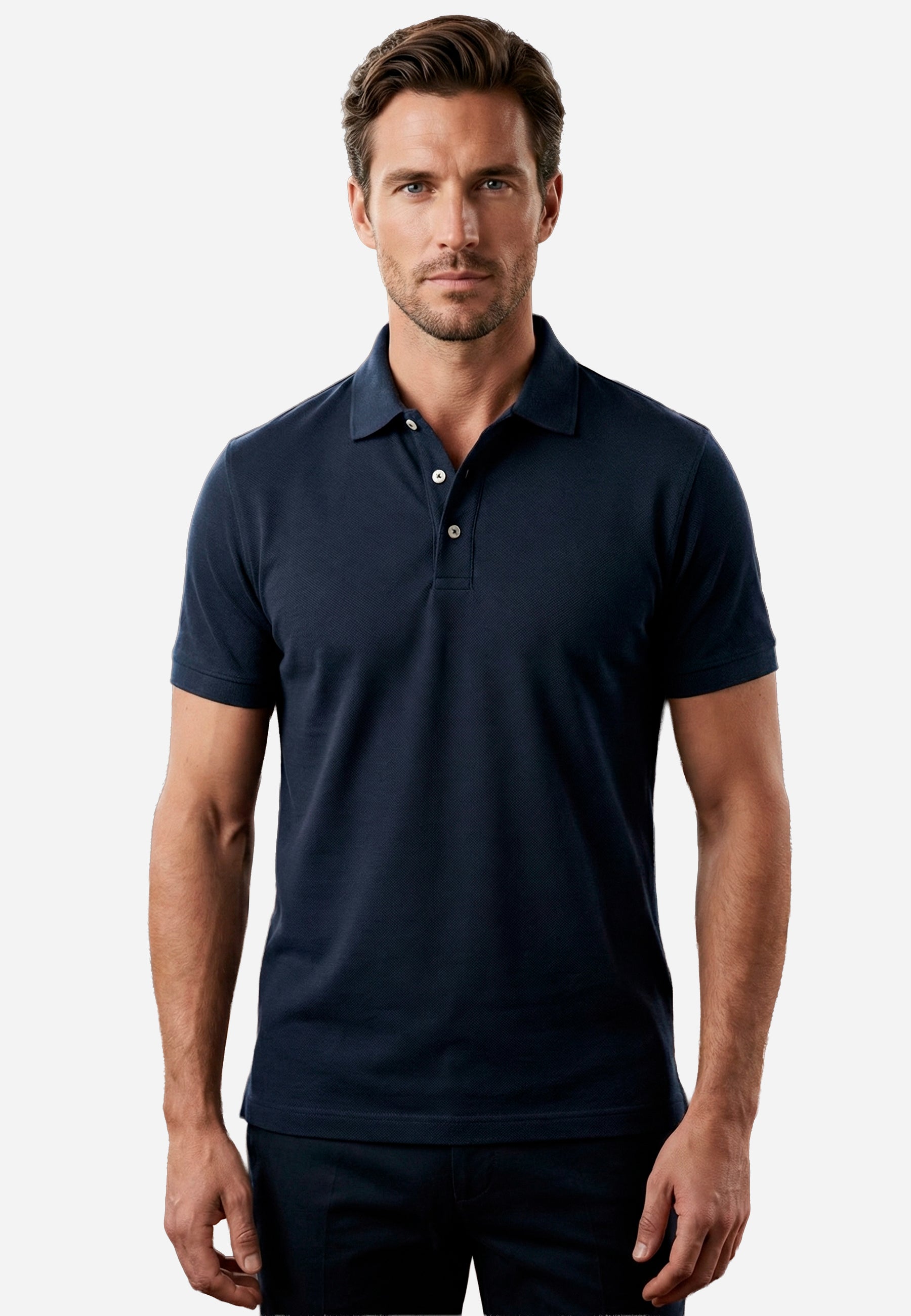 Camiseta Polo Azul Marino Hombre H.L.