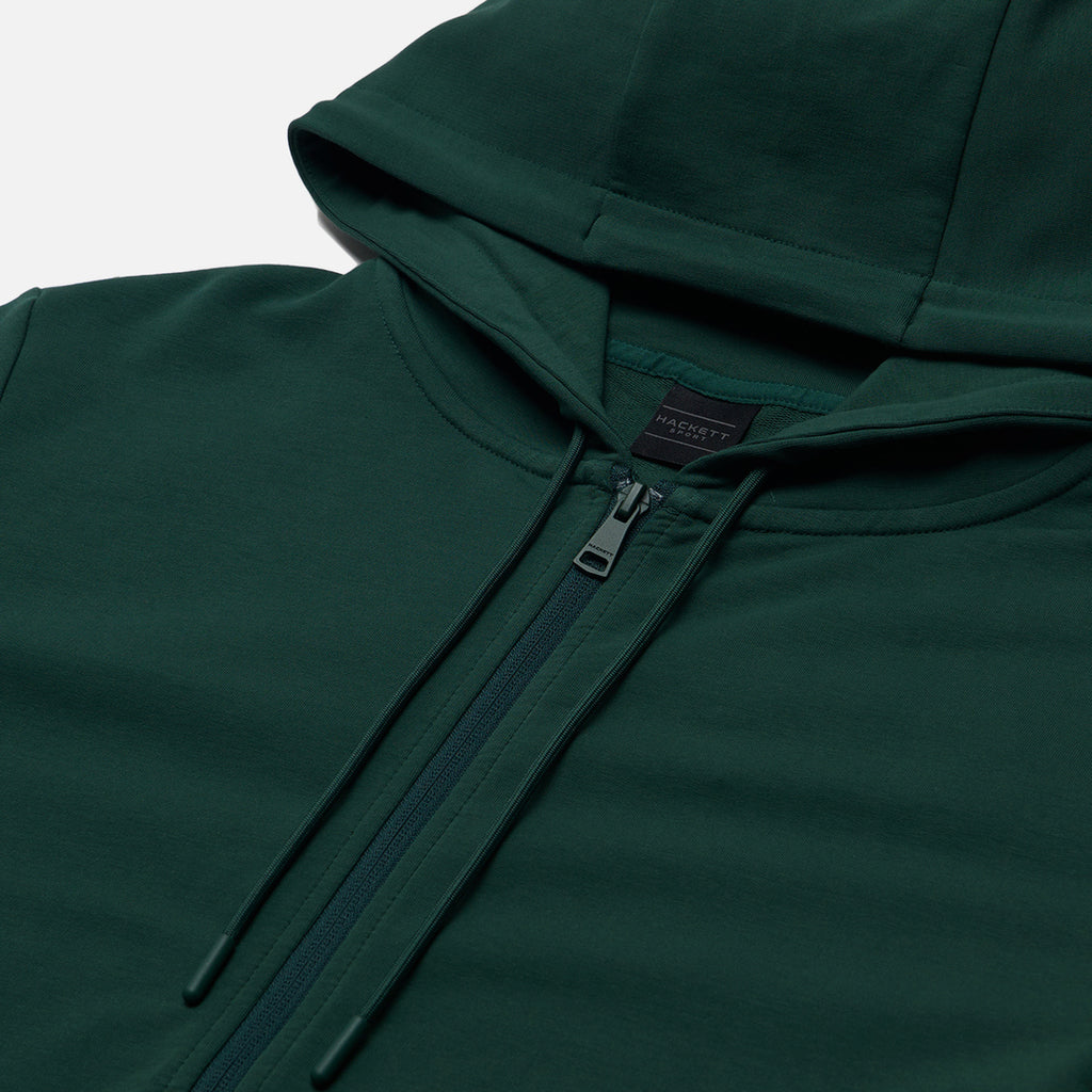 HOODIE HACKETT LONDON VERDE GRIS ALG + ELAS (HM581104-6AB)