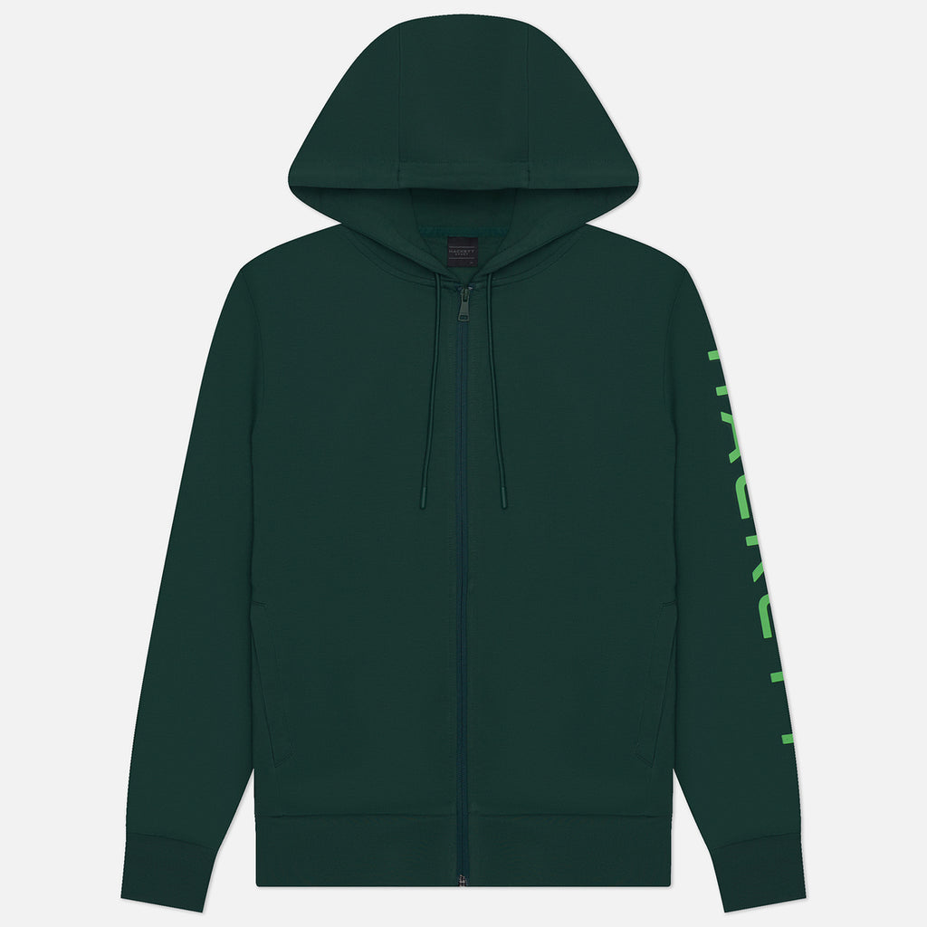 HOODIE HACKETT LONDON VERDE GRIS ALG + ELAS (HM581104-6AB)