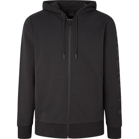 HOODIE HACKETT LONDON NEGRO GRIS ALG + ELAS (HM581104-9DU)