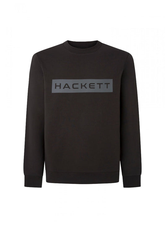 SWEAT-SHIRT HACKETT LONDON NEGRO GRIS ALG + ELAS (HM581166-9DU)