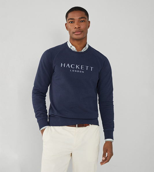 SWEAT-SHIRT HACKETT LONDON AZUL ALGODON (HM581232-595)