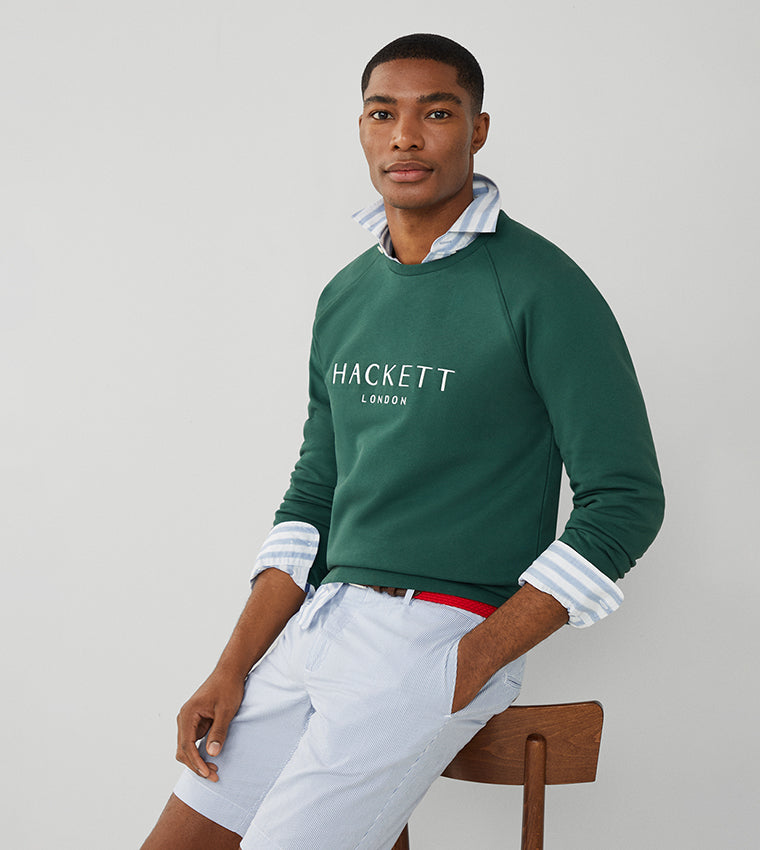 SWEAT-SHIRT HACKETT LONDON VERDE ALGODON (HM581232-665)