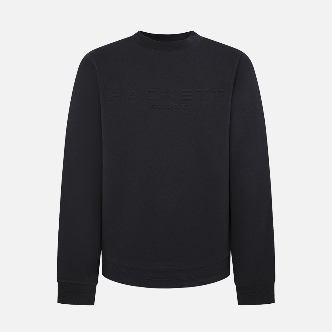 Sweater Hombre Embossed Crew Negro H.L.