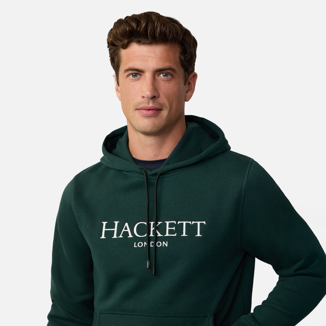 Hoodie Heritage Verde Logo H.L.