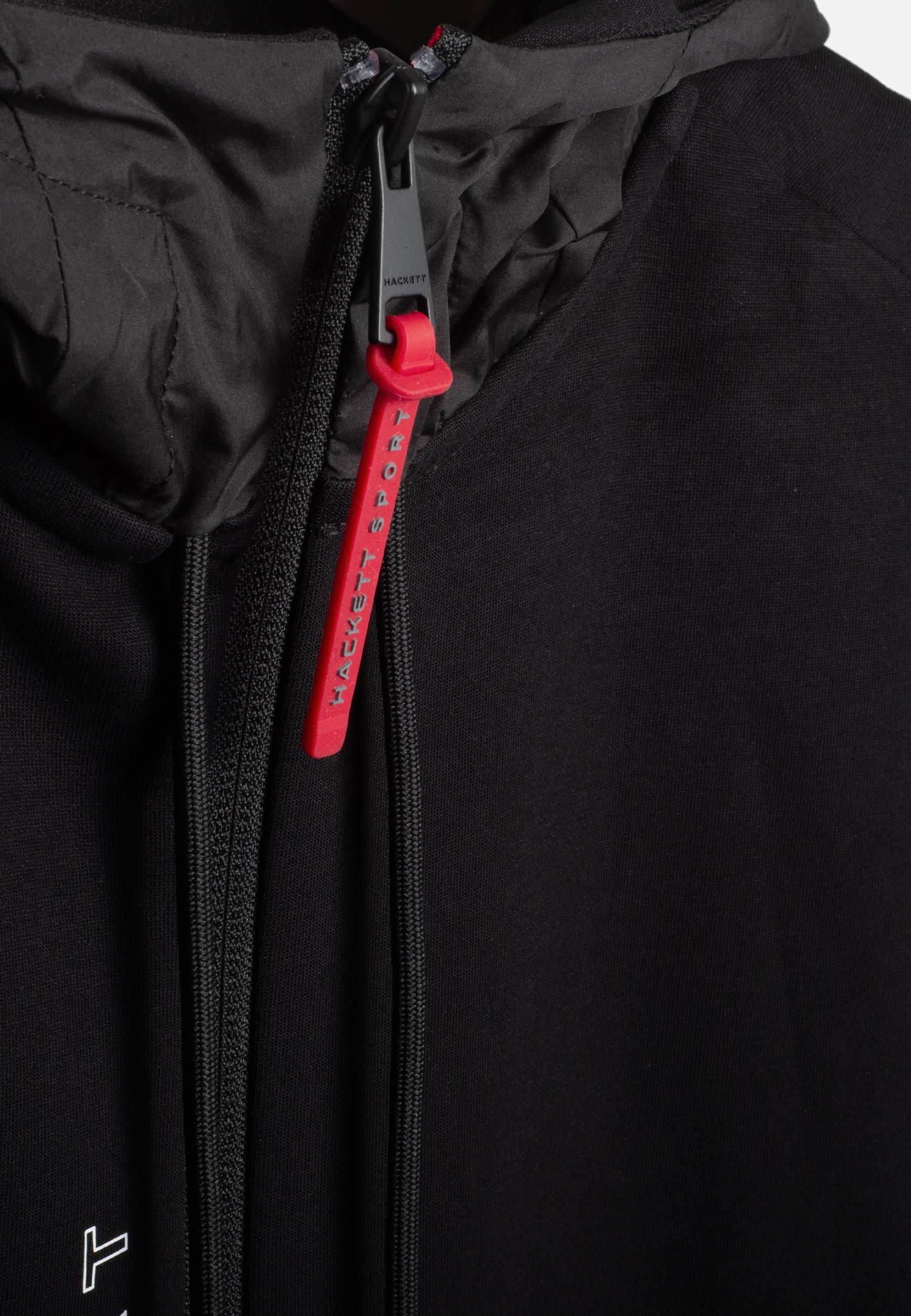 Chaqueta Zip-Up Negra Hombre H.L