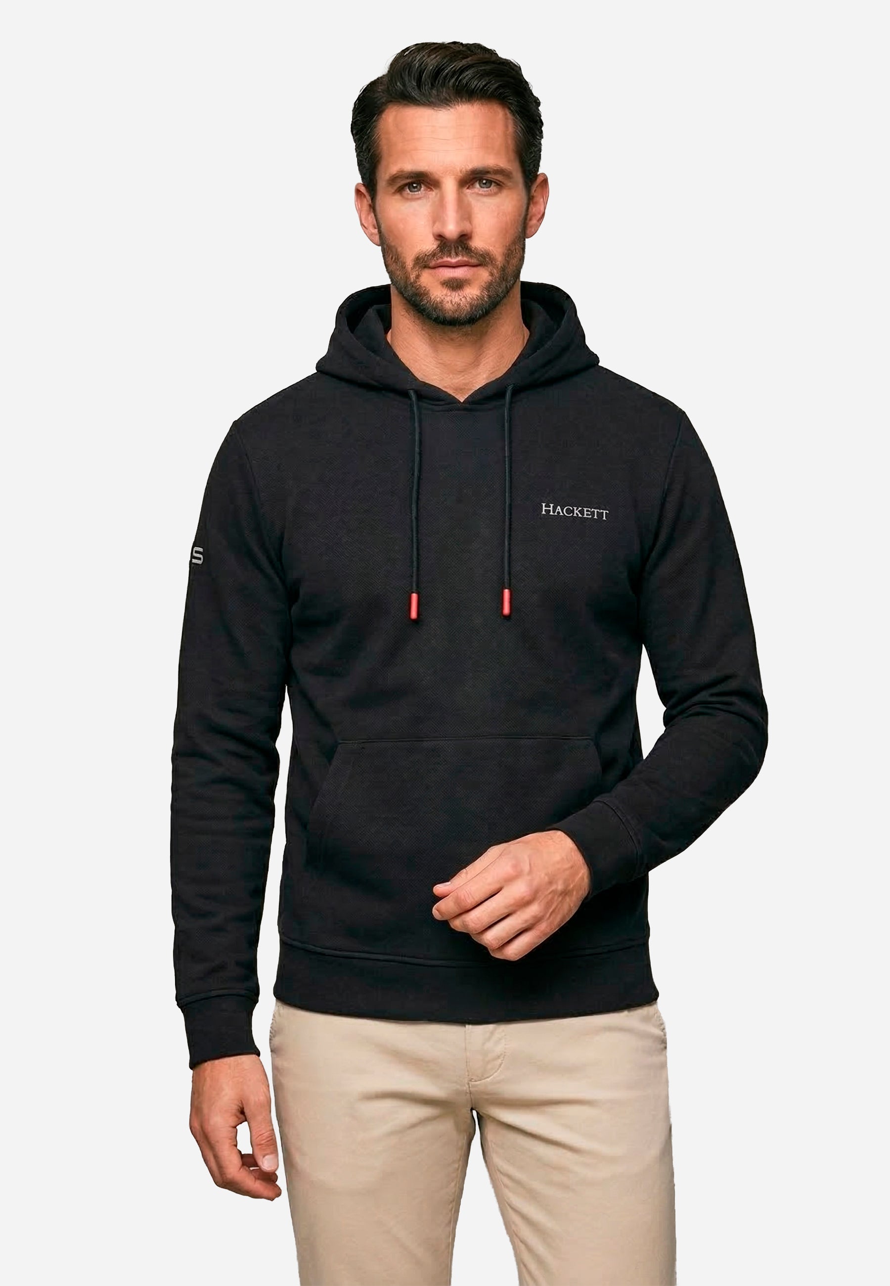 Hoodie Negro Hombre H.L.