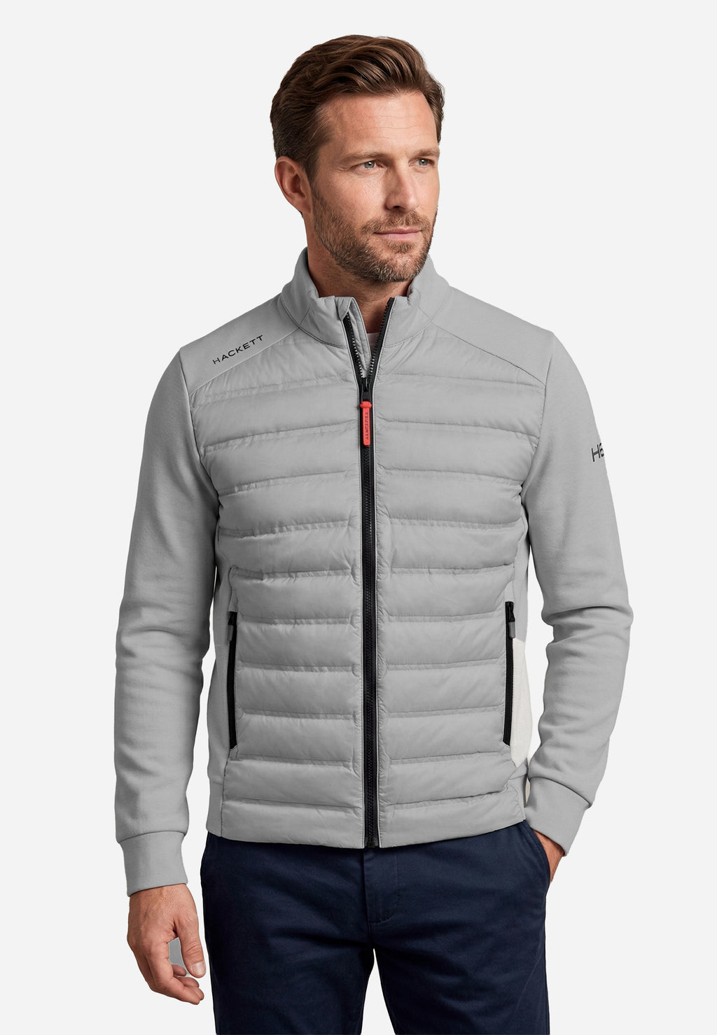 Chaqueta Puffer Griz Hombre H.L.