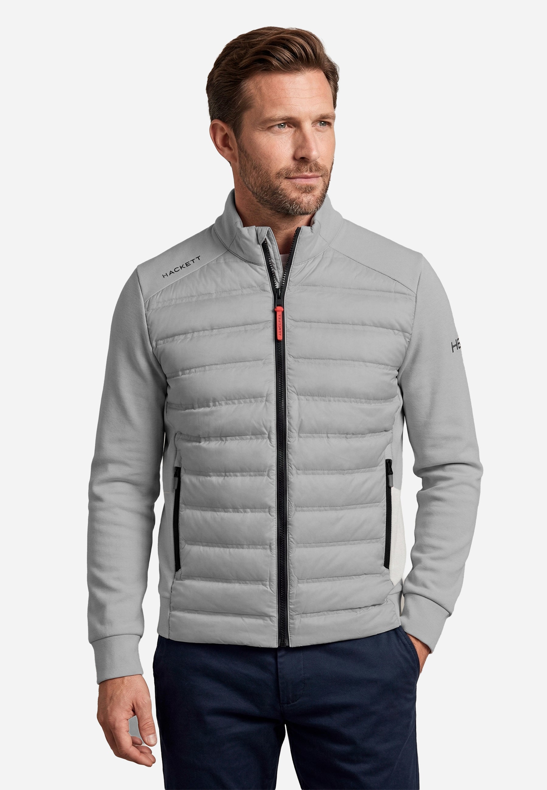 Chaqueta Puffer Griz Hombre H.L.