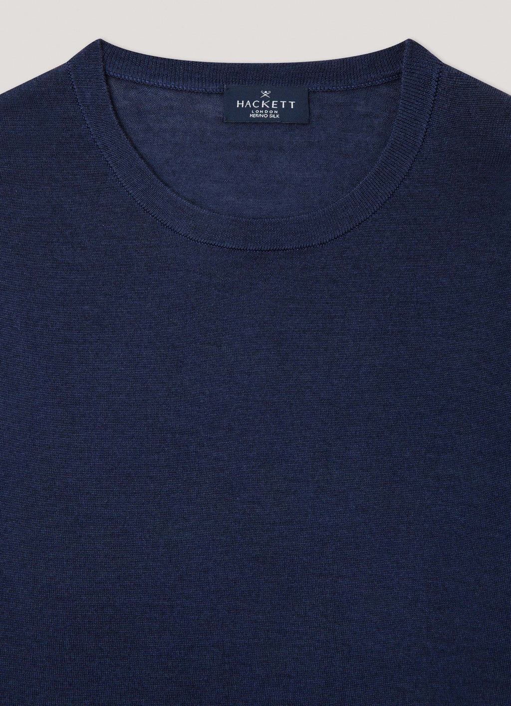 SWETER HACKETT LONDON AZUL LANA MERINO + SEDA (HM702926-595)