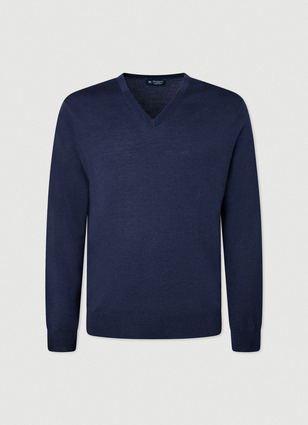 SWETER HACKETT LONDON AZUL LANA MERINO + SEDA (HM702927-595)