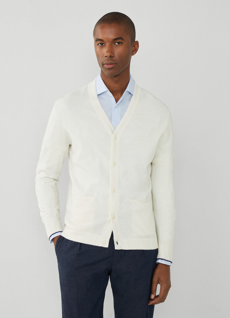 SWETER HACKETT LONDON BLANCO ALGODON (HM703140-802)