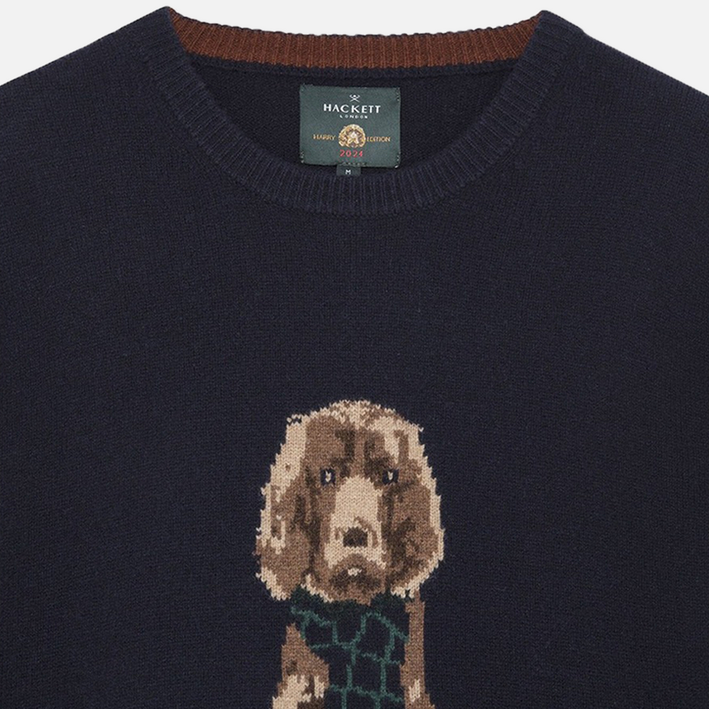 Sweater Harry Intarsia Azul Medianoche H.L.
