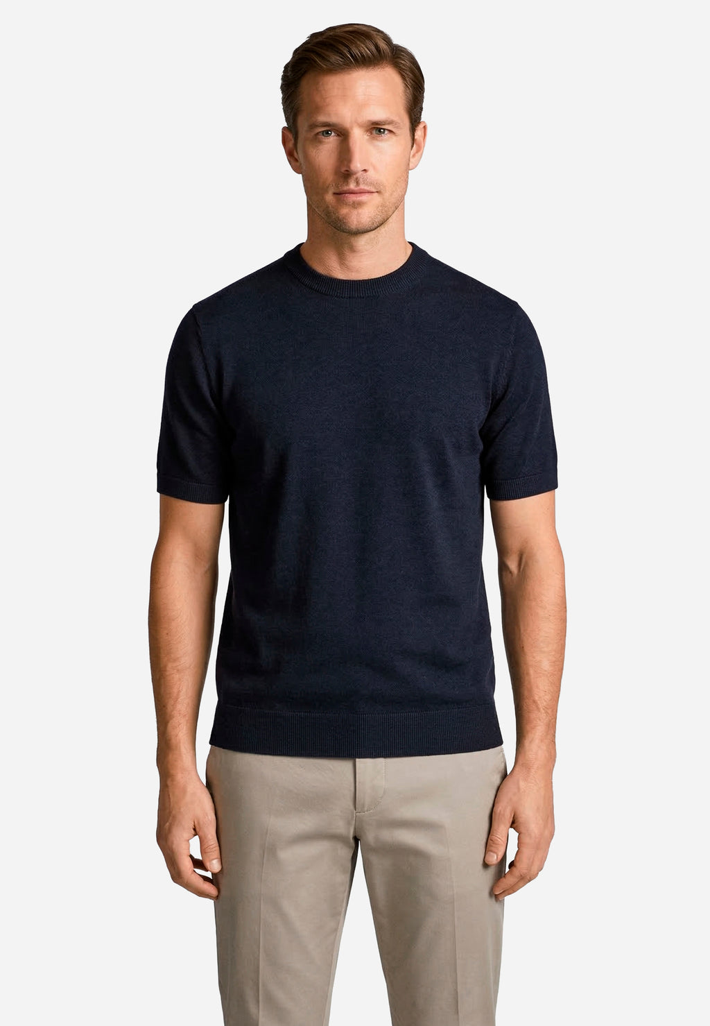 Sweater Corto Azul Hombre H.L.