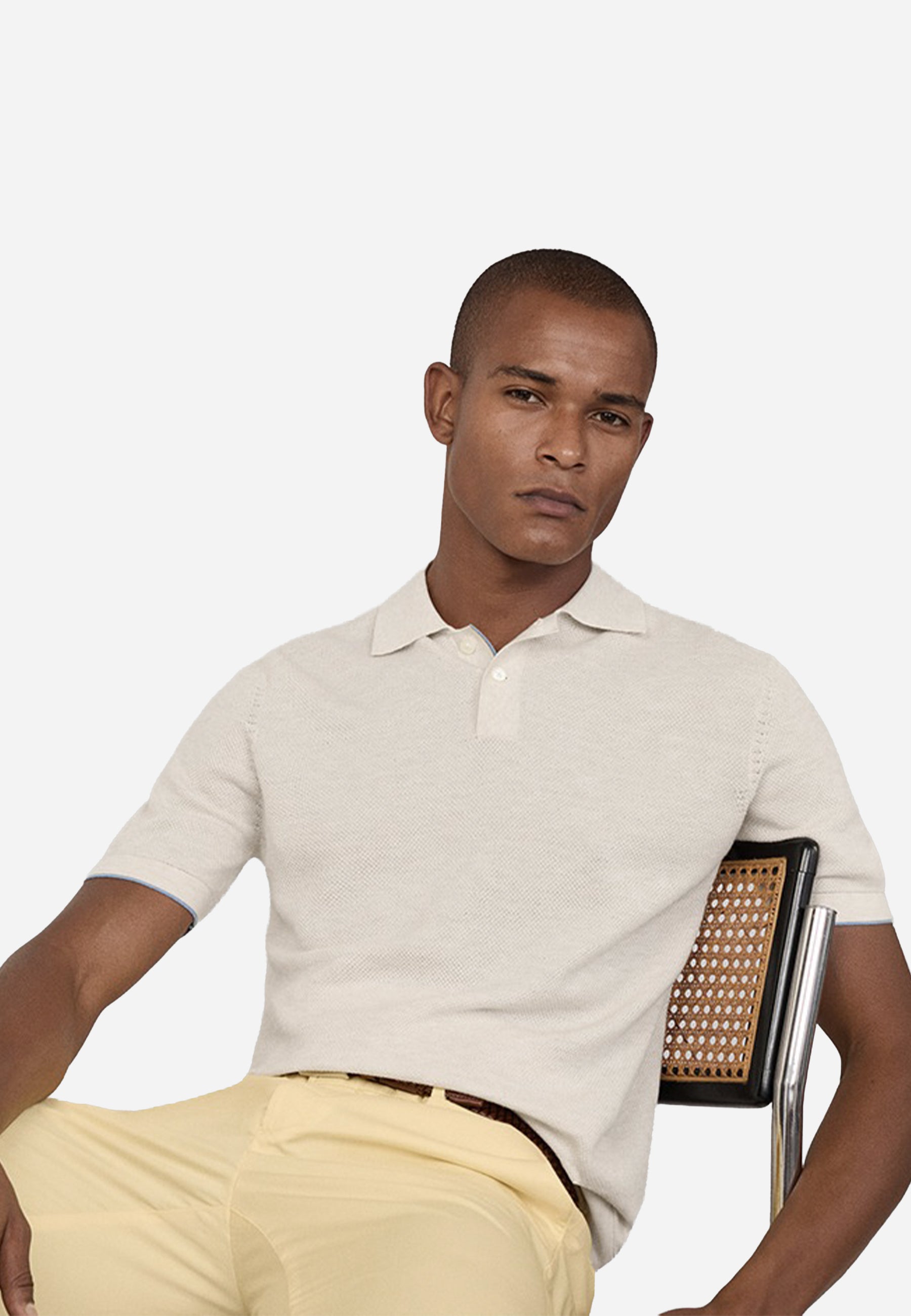 Camiseta Polo Beige Hombre H.L.