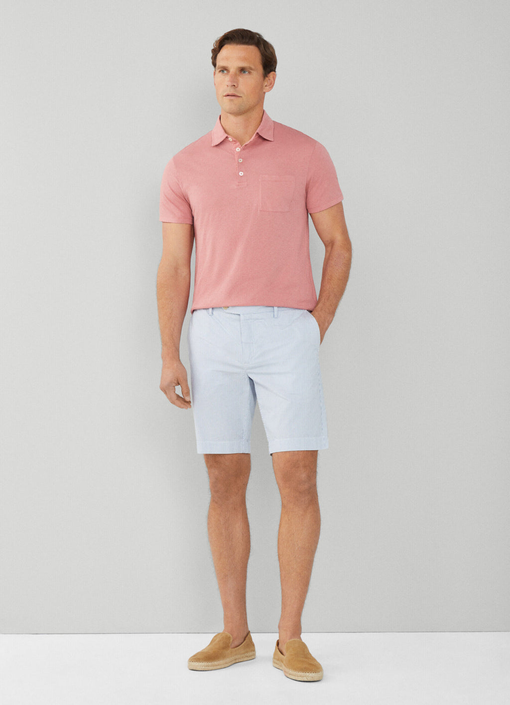 BERMUDAS HACKETT LONDON AZUL RYS ALGODON (HM801314-5IA)