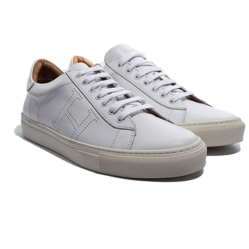 TENIS HACKETT 100% COW LEATHER BLANCO (HMS20694-800)