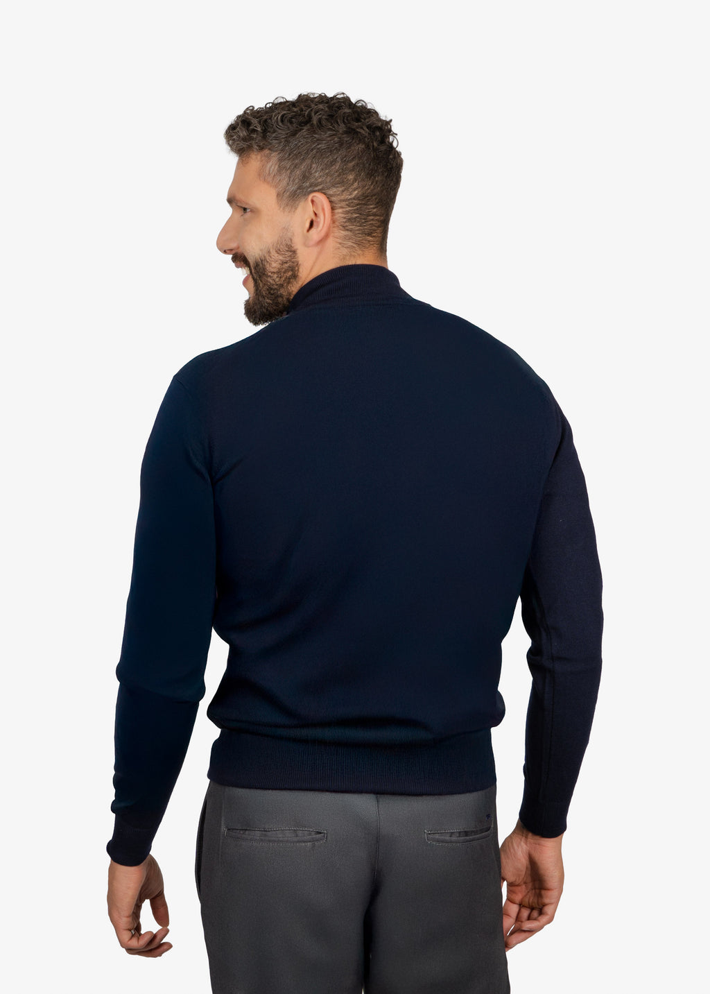 Sweater Halfzip Azul Marino
