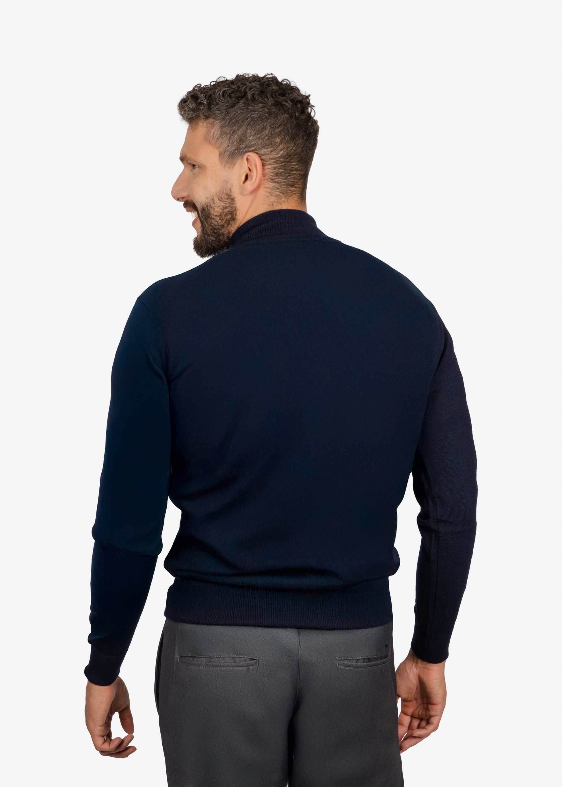 Sweater Halfzip Azul Marino