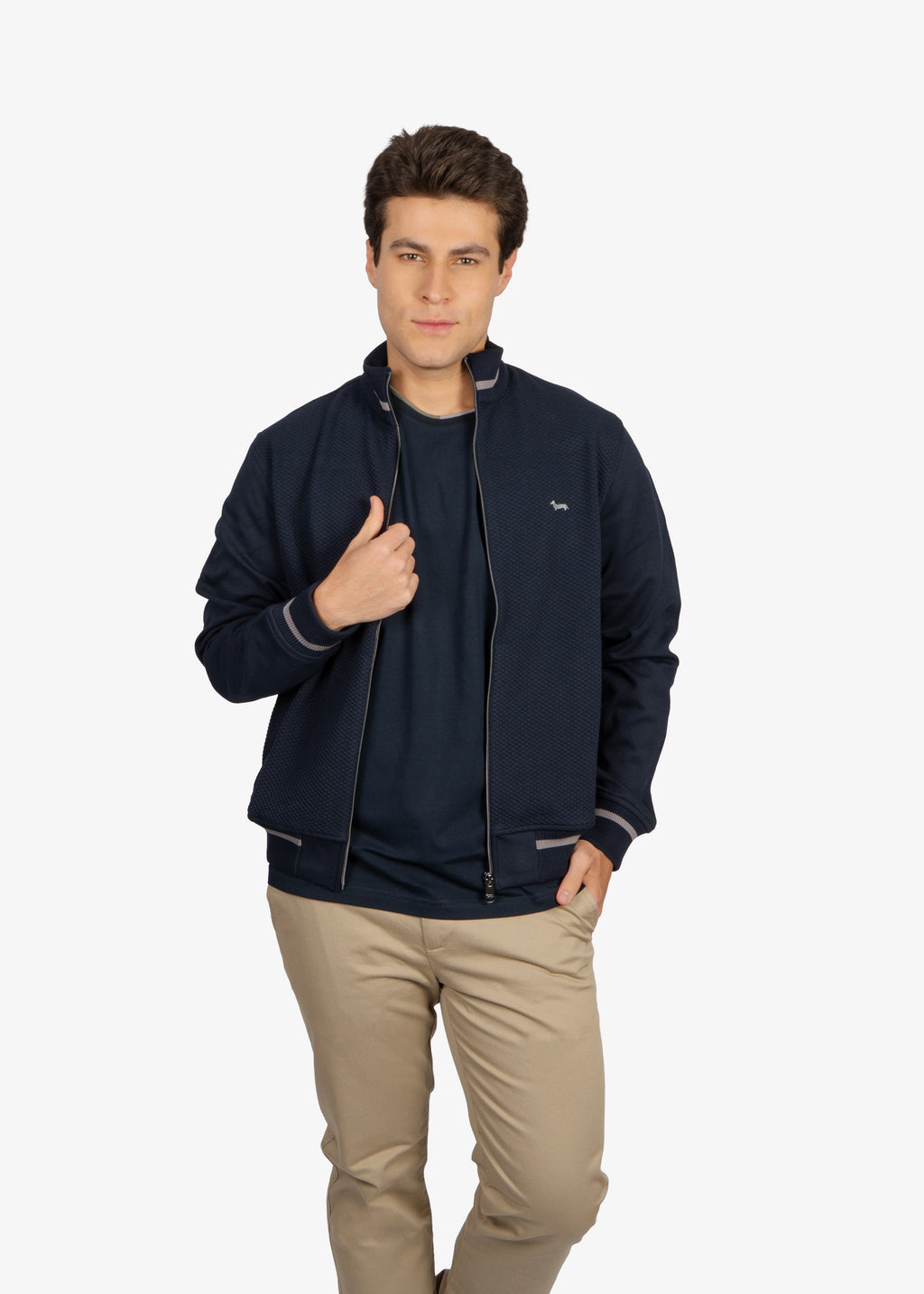 Chaqueta Full zip Azul Marino
