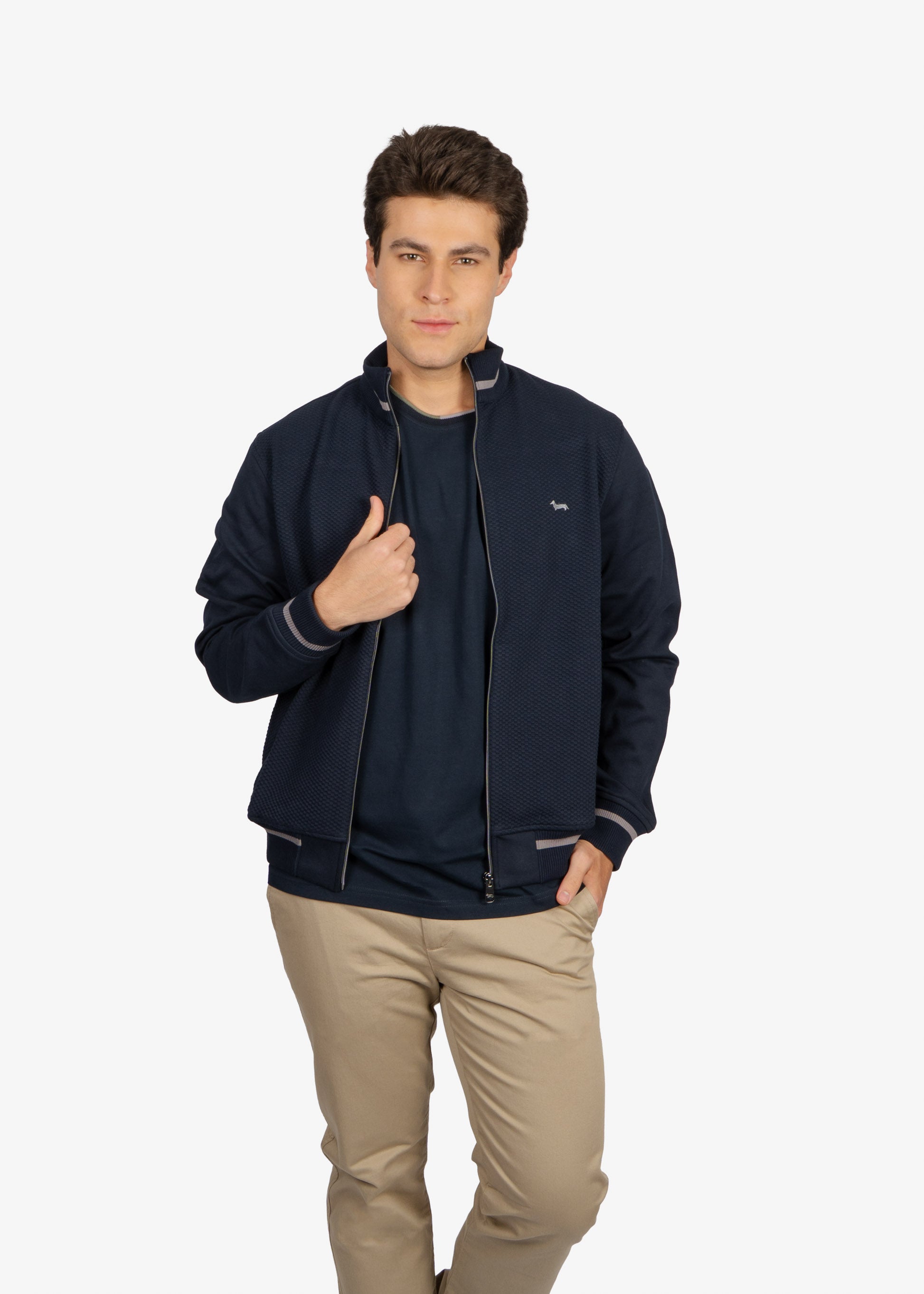 Chaqueta Full zip Azul Marino
