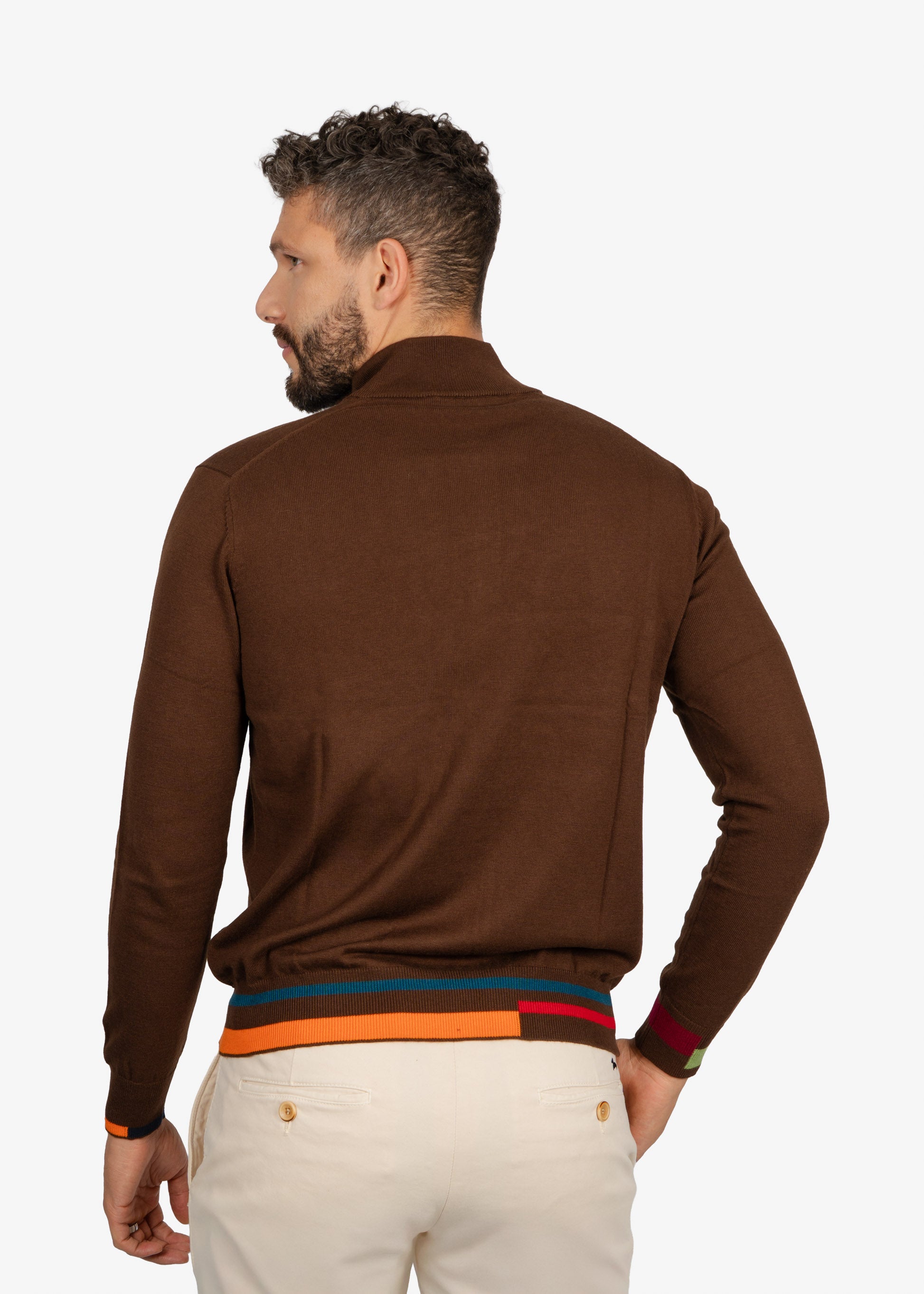 Sweater Halfzip Café H&B