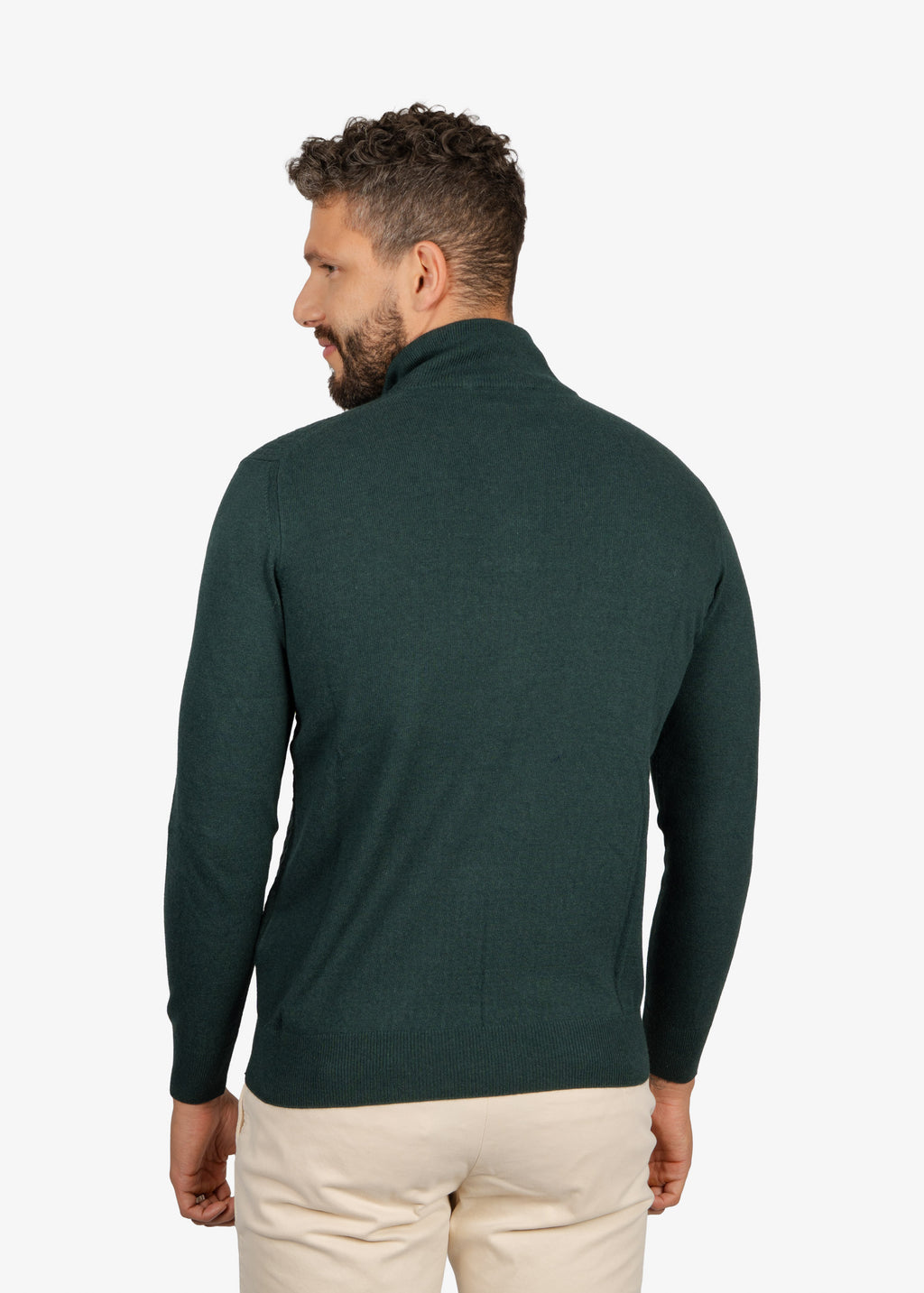 Sweater Halfzip Verde Oscuro H&B