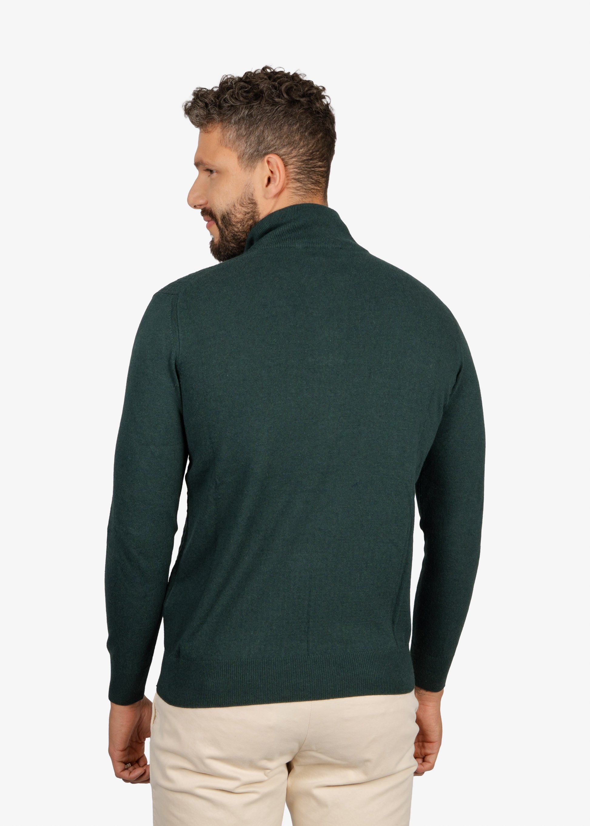 Sweater Halfzip Verde Oscuro H&B