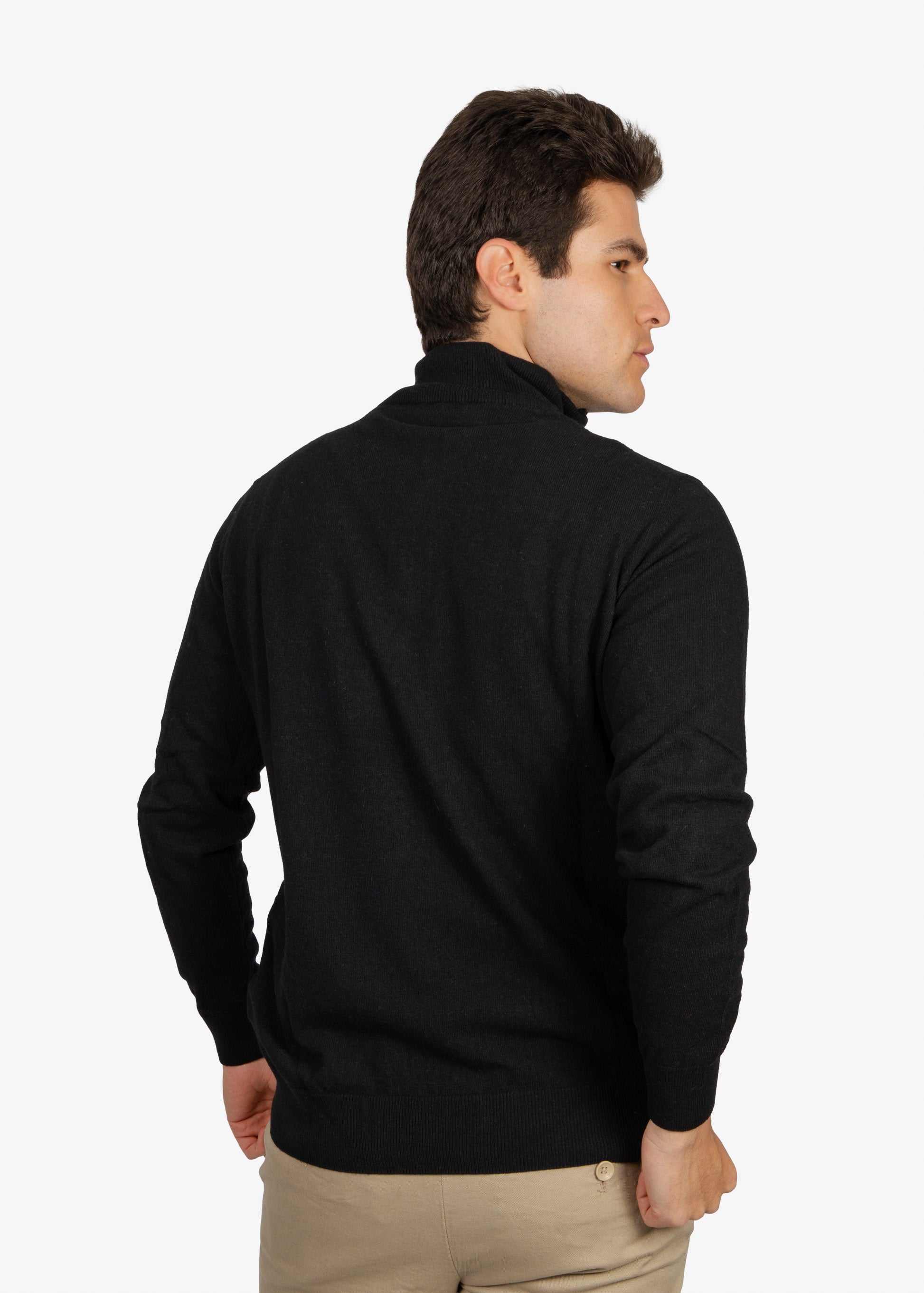 Sweater Halfzip Negro H&B