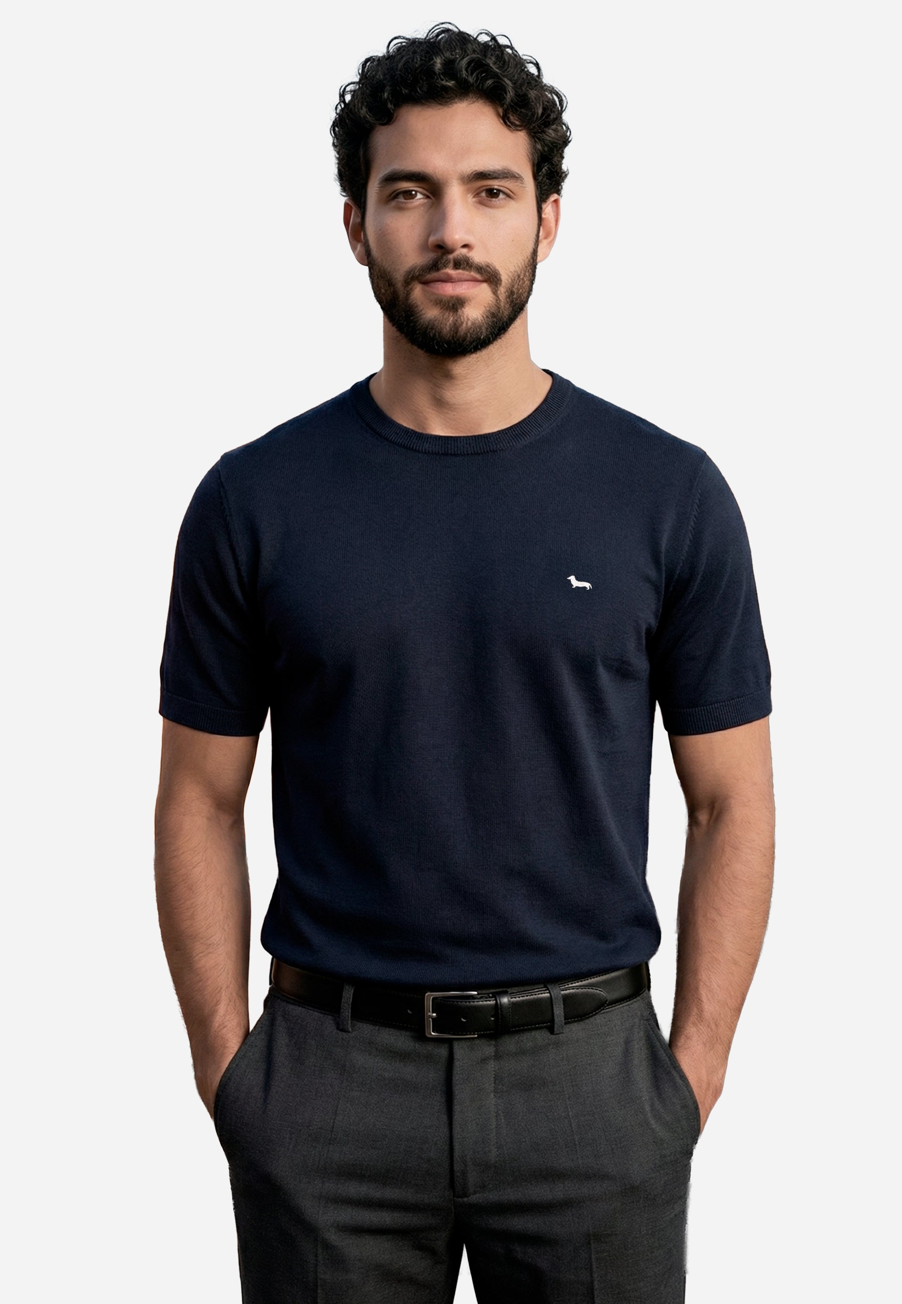 Camiseta Azul Hombre H&B