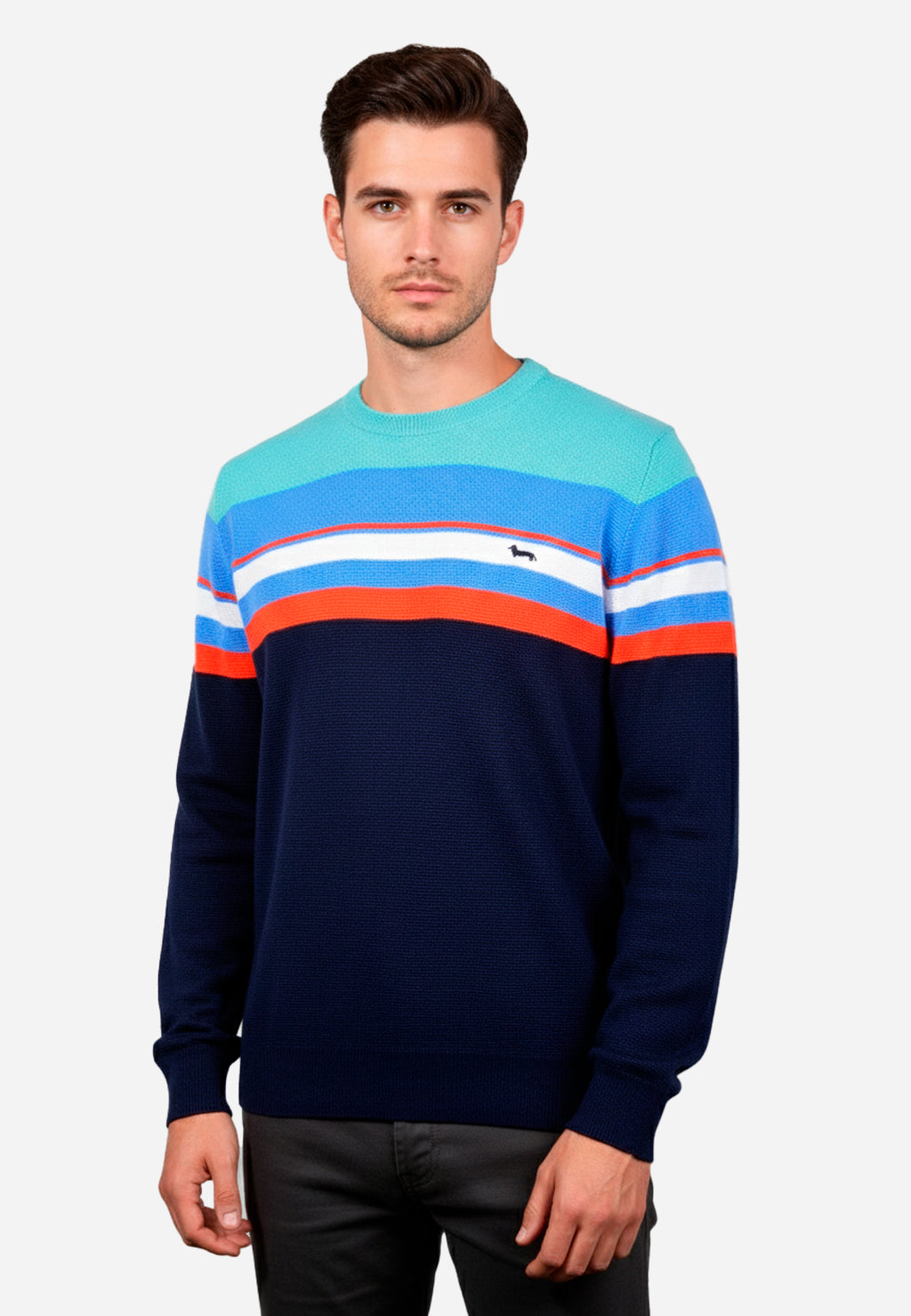 Sweater Rayas Azul Marino H&B